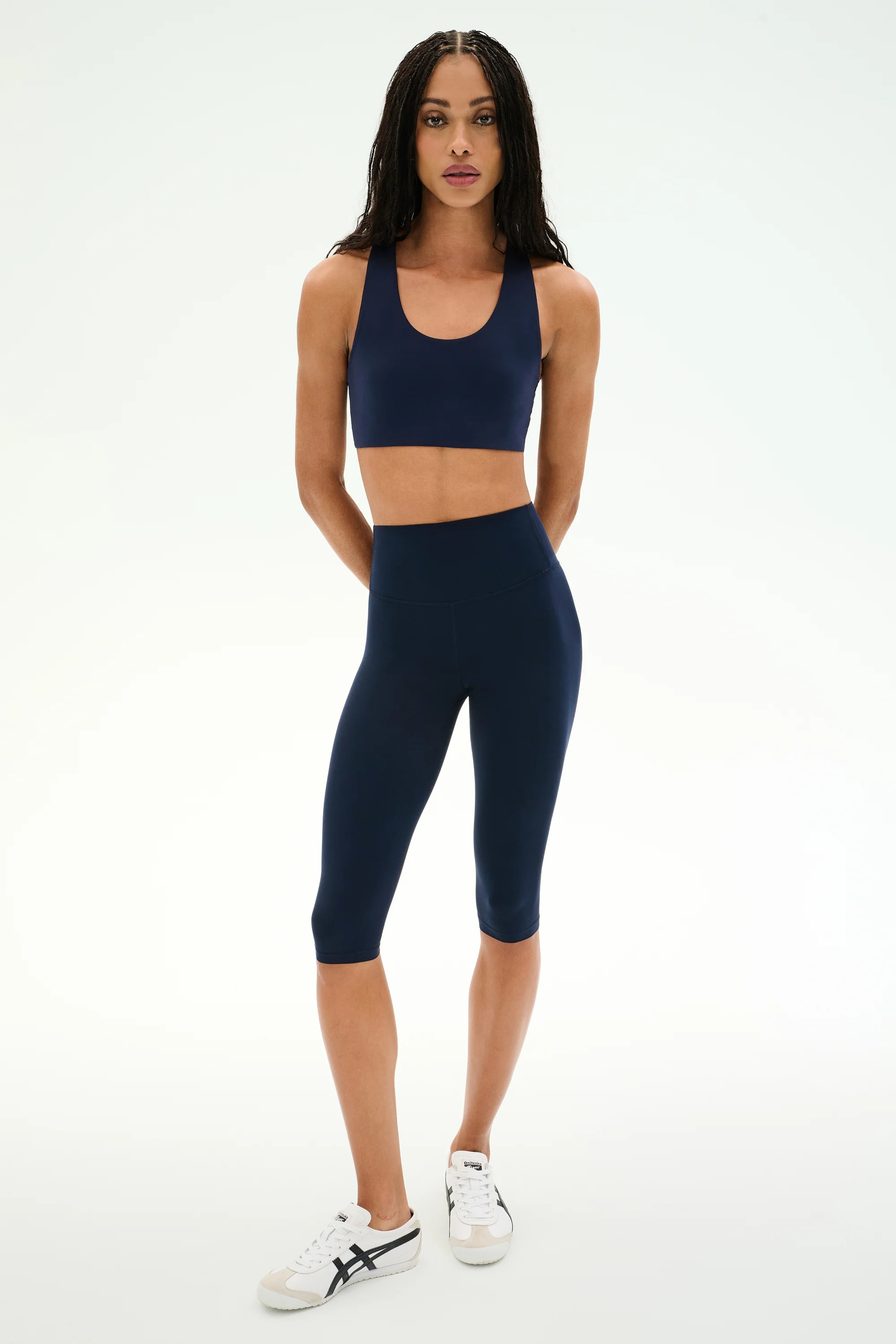 Airweight High Waist 16" Capri Legging - Indigo - Image 4