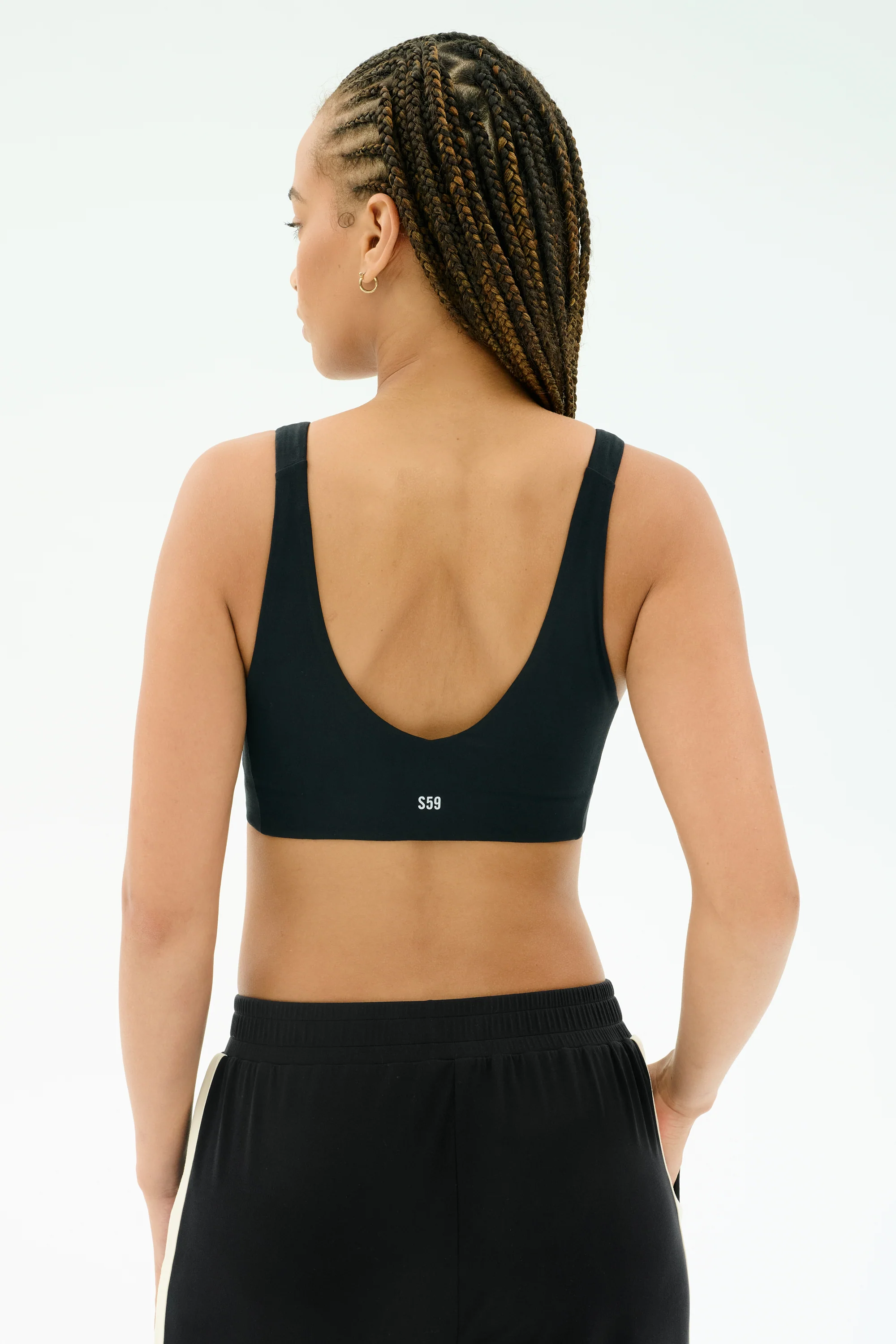 Airweight Scoop Back Bra - Black - Image 3
