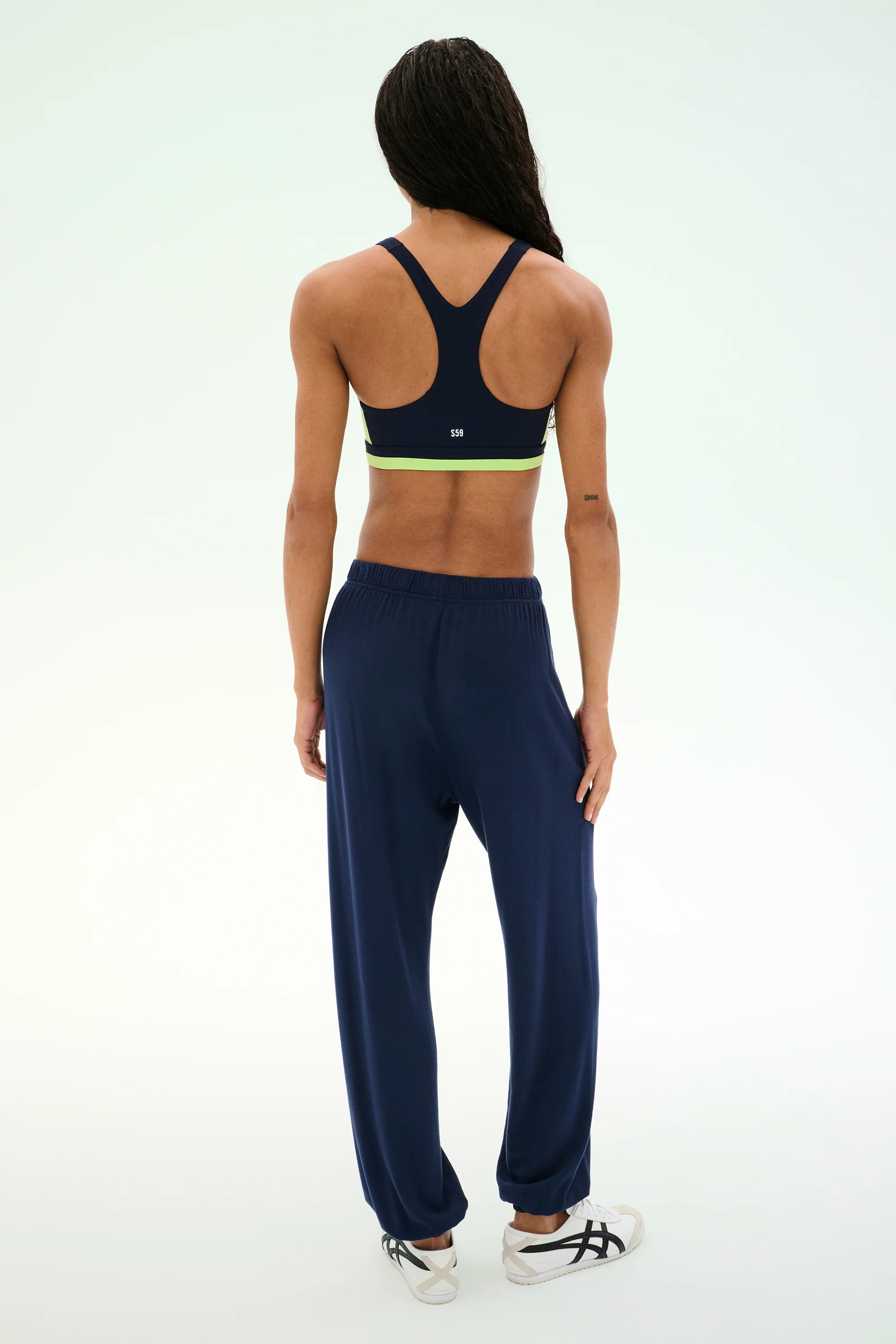Andie Oversized Fleece Sweatpant - Indigo - Image 6
