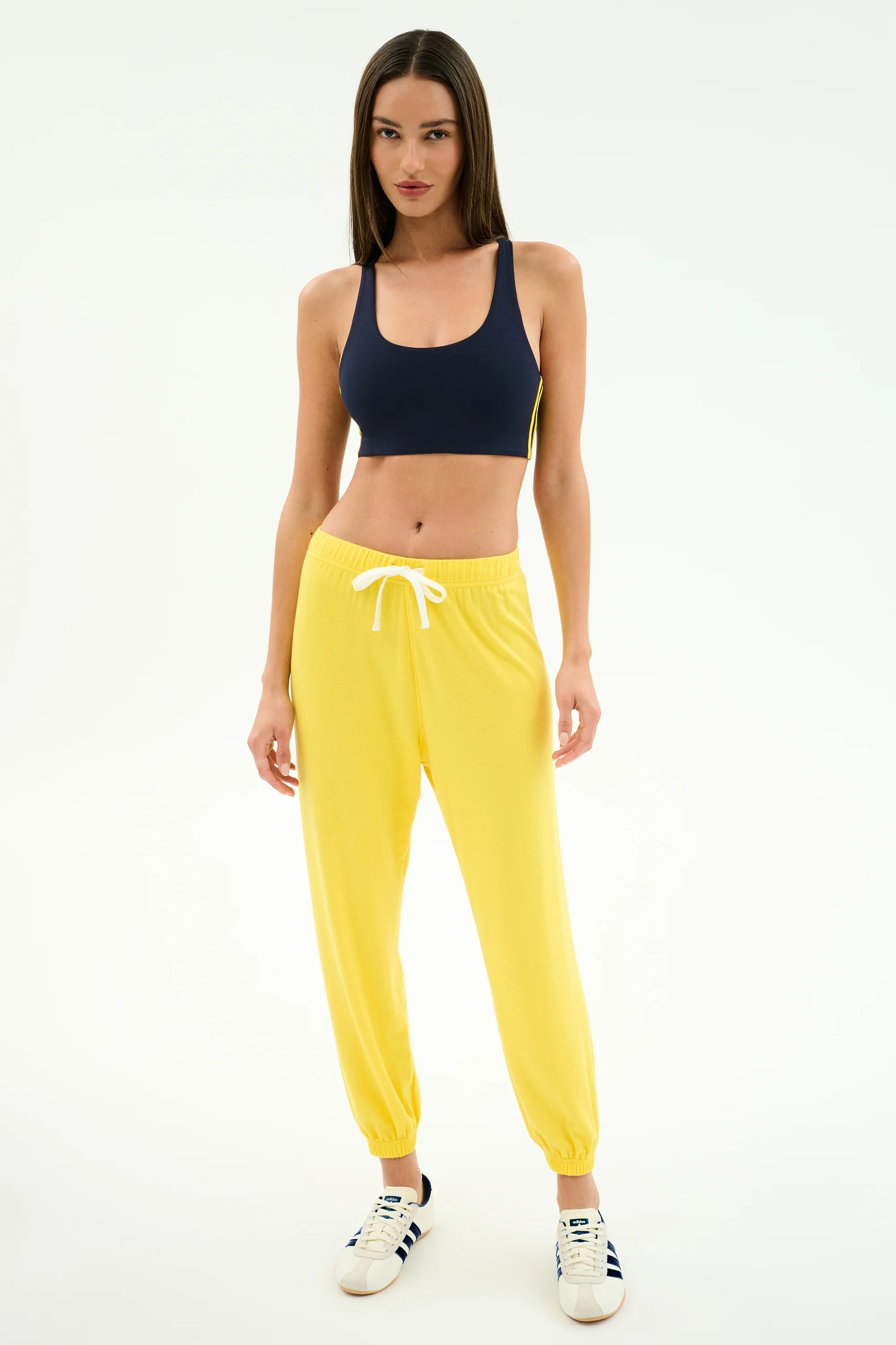 Andie Oversized Fleece Sweatpant - Bright Yellow - Image 4