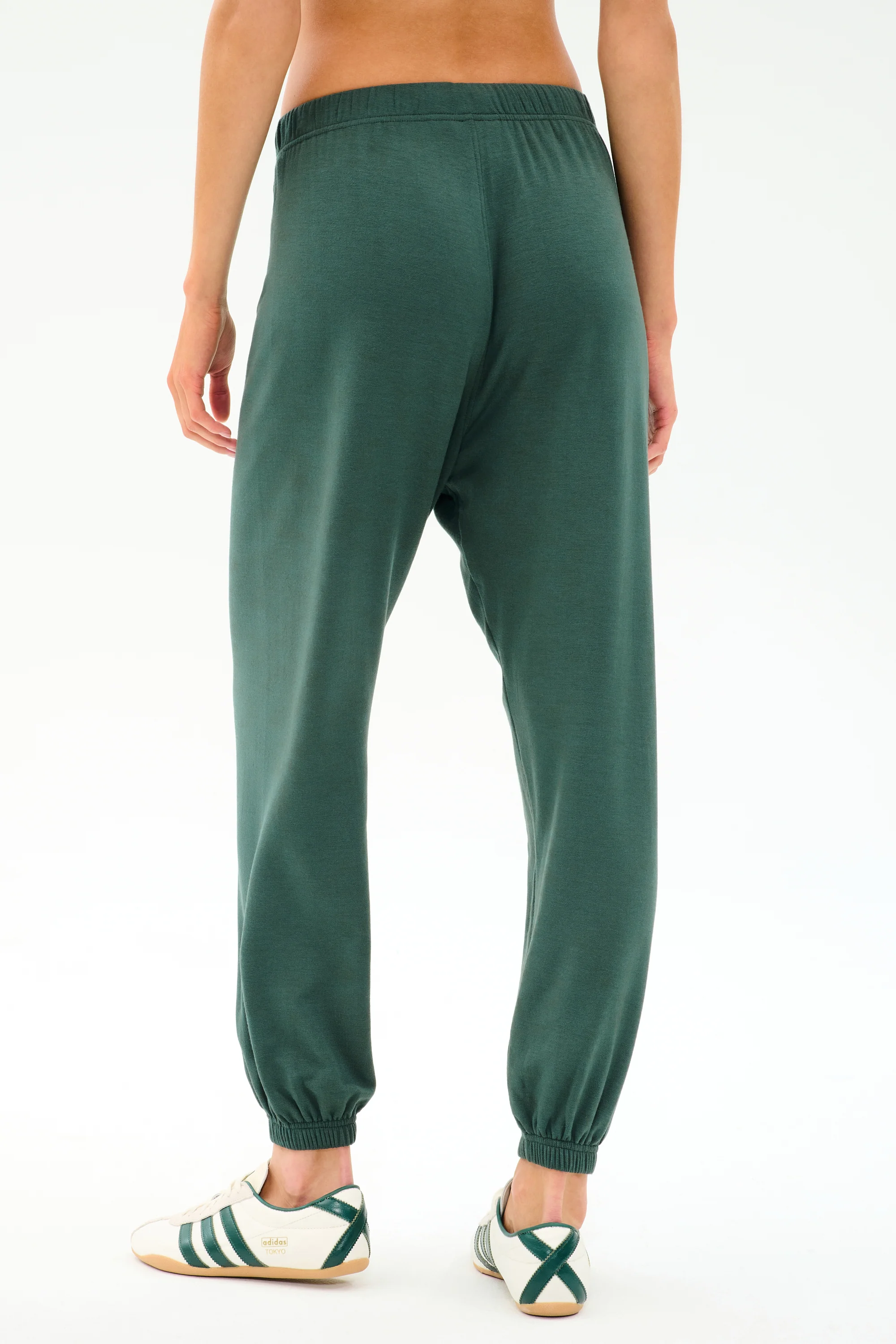 Andie Oversized Fleece Sweatpant - Military - Image 3