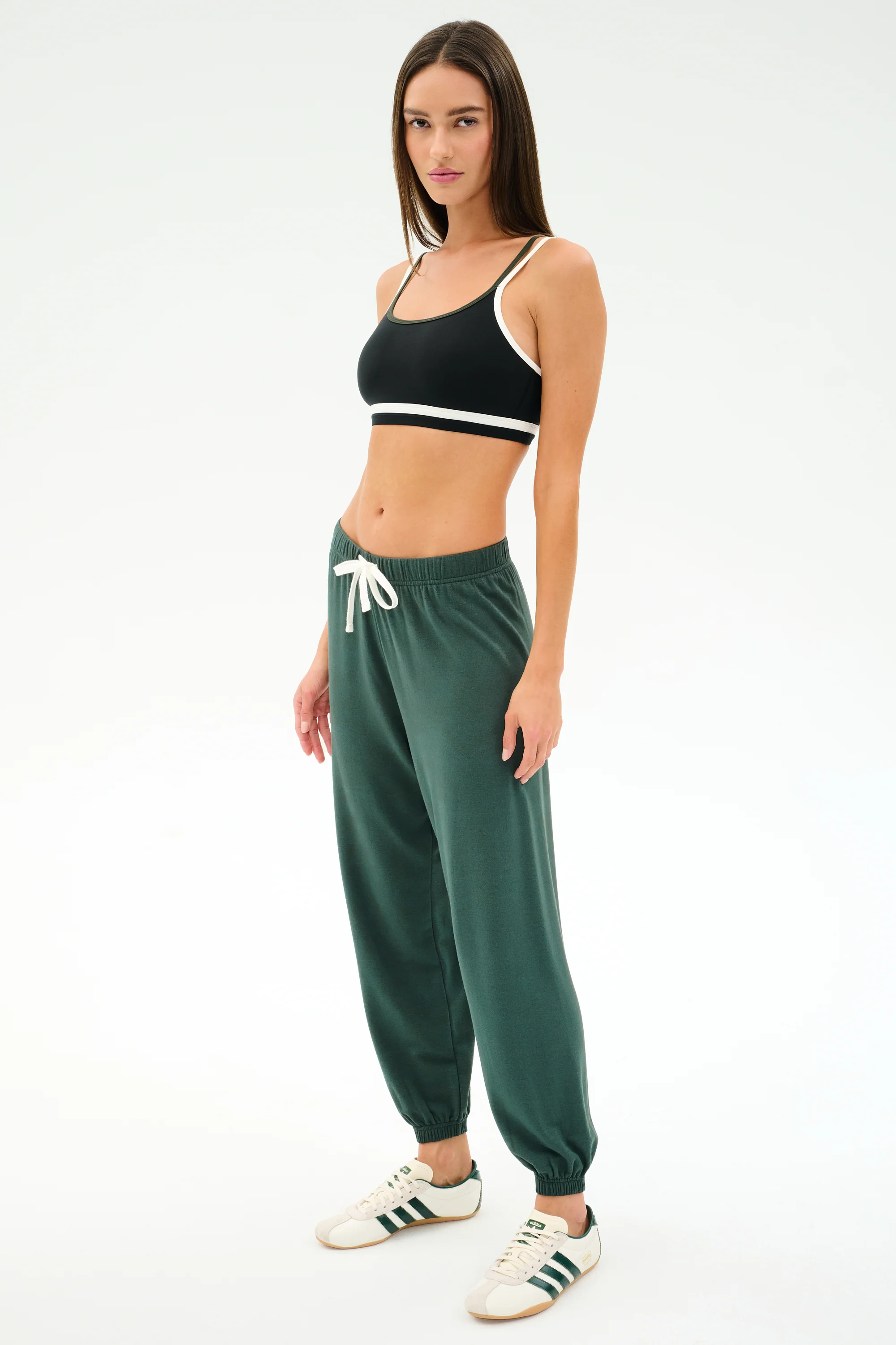 Andie Oversized Fleece Sweatpant - Military - Image 5