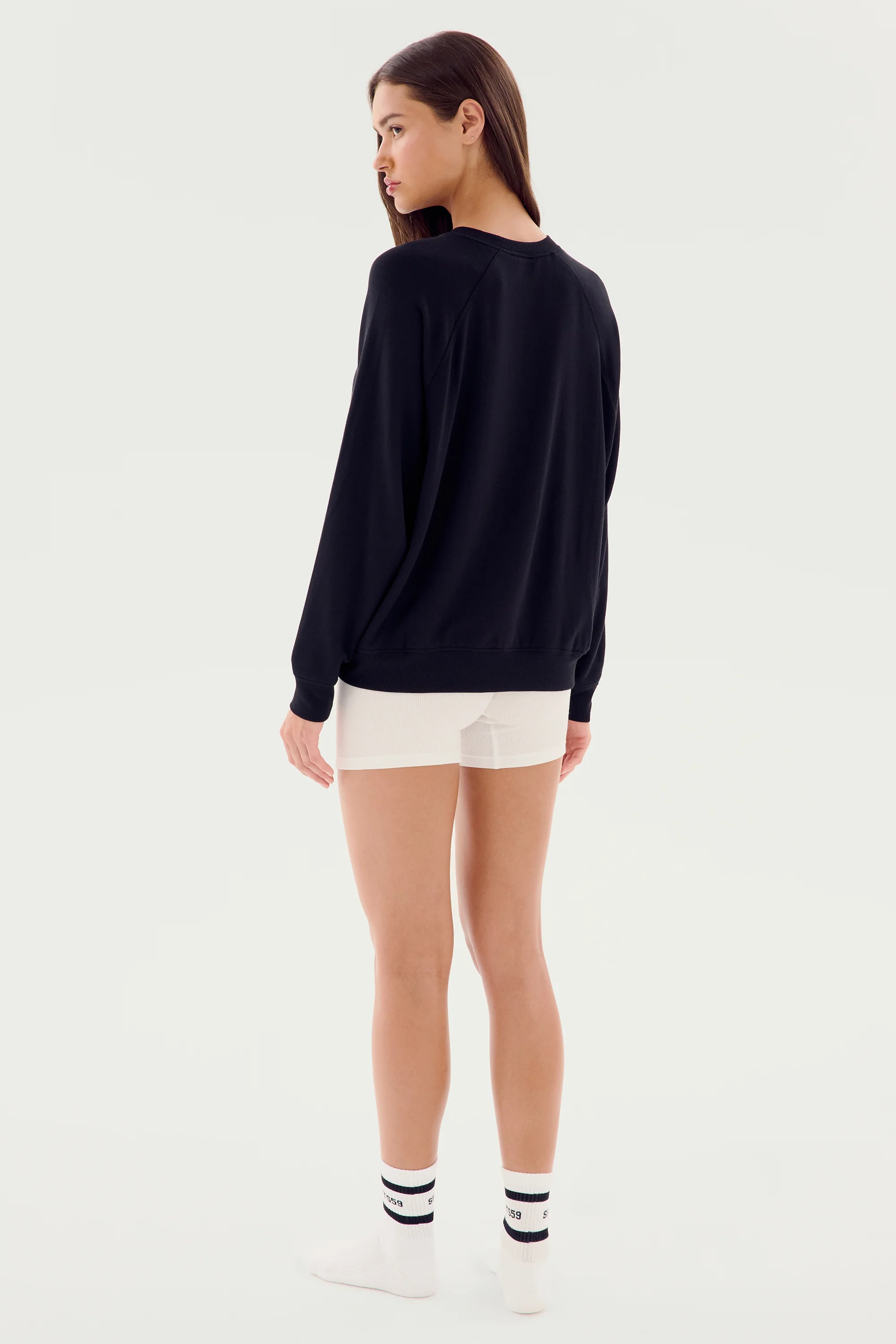 Andie Fleece Sweatshirt - Black - Image 5