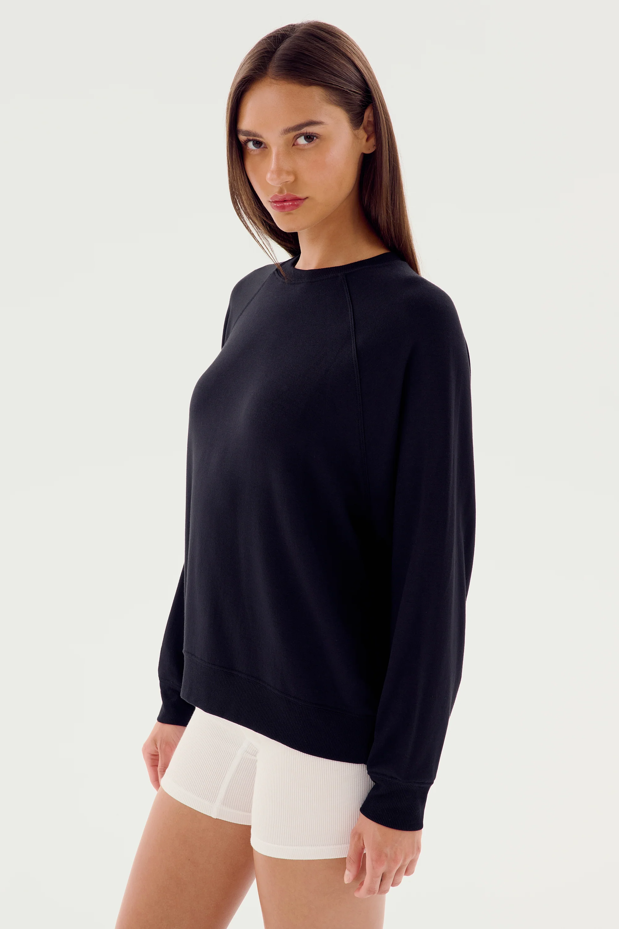 Andie Fleece Sweatshirt - Black - Image 6