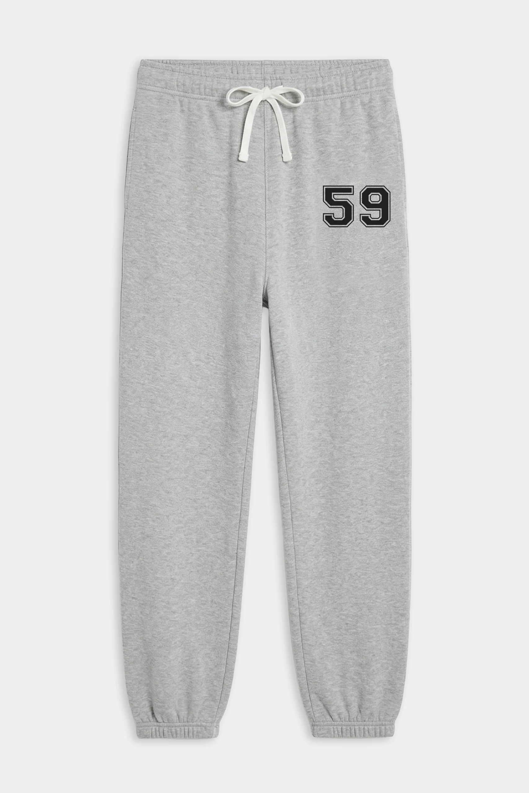 Andie Oversized Fleece Varsity 59 Sweatpant - Heather Grey/59 - Image 7