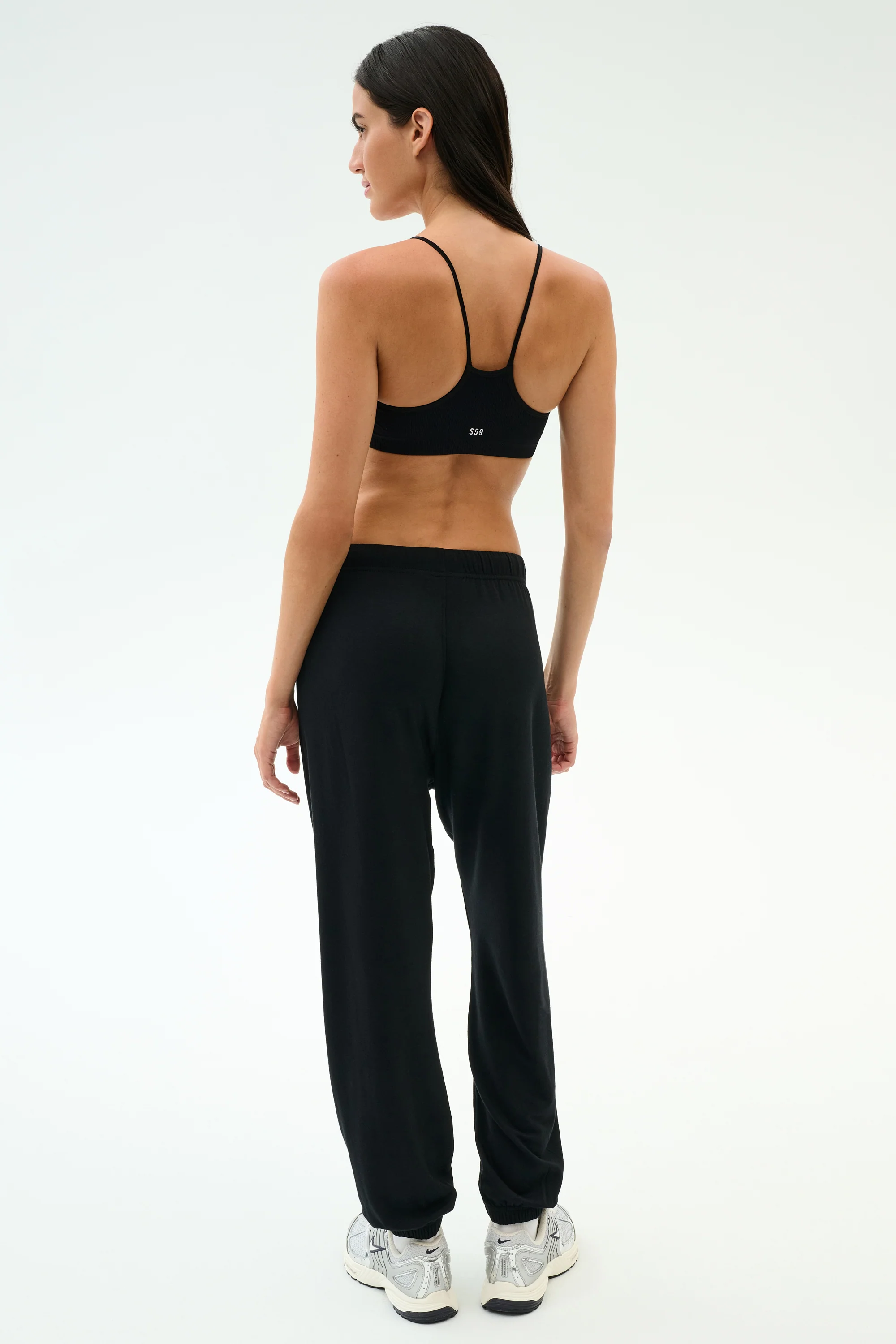 Andie Oversized Fleece Varsity 59 Sweatpant - Black/59 - Image 6