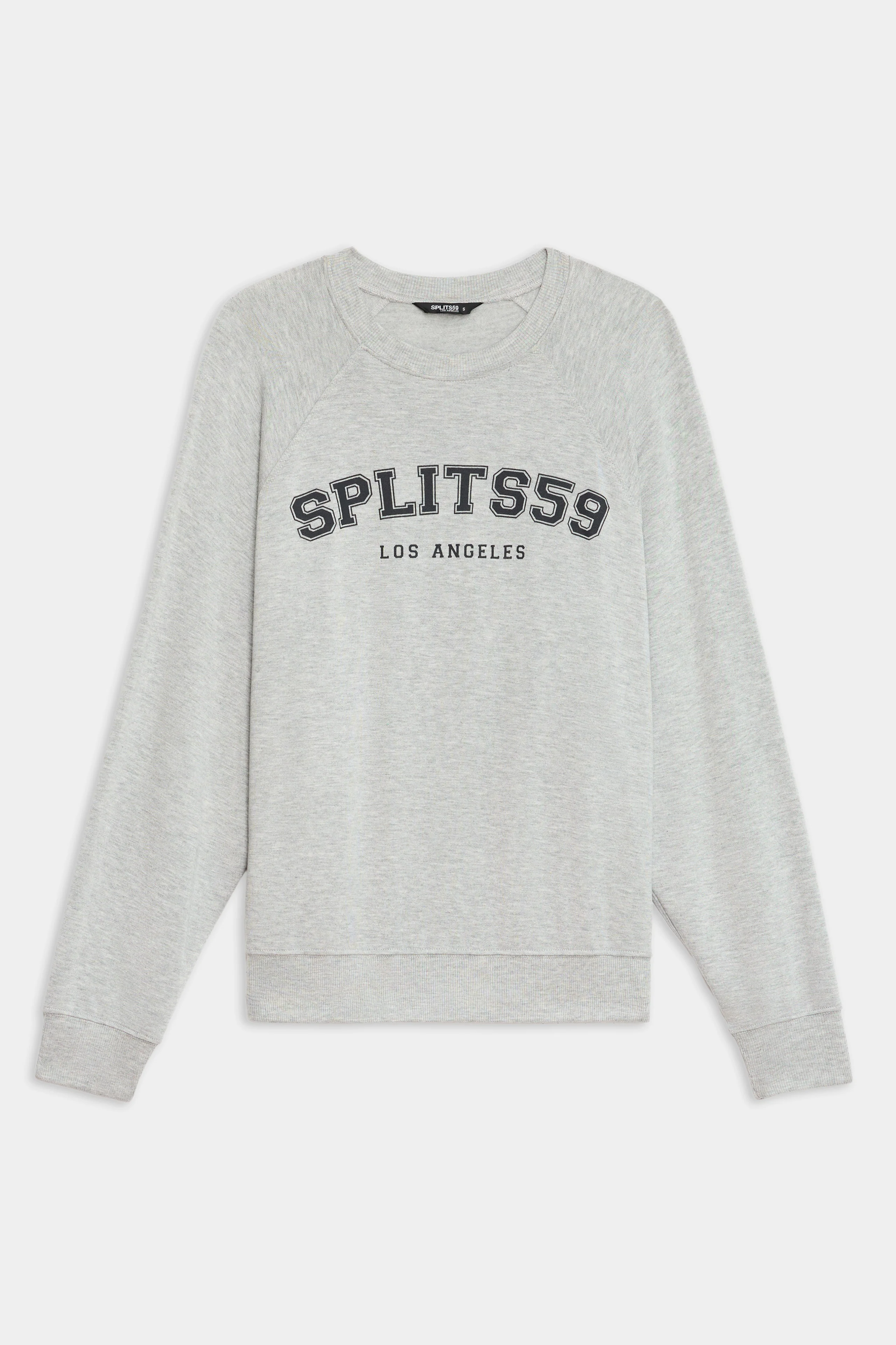 Andie Oversized Fleece Varsity Graphic Sweatshirt - Heather Grey/Splits59 Los Angeles - Image 7