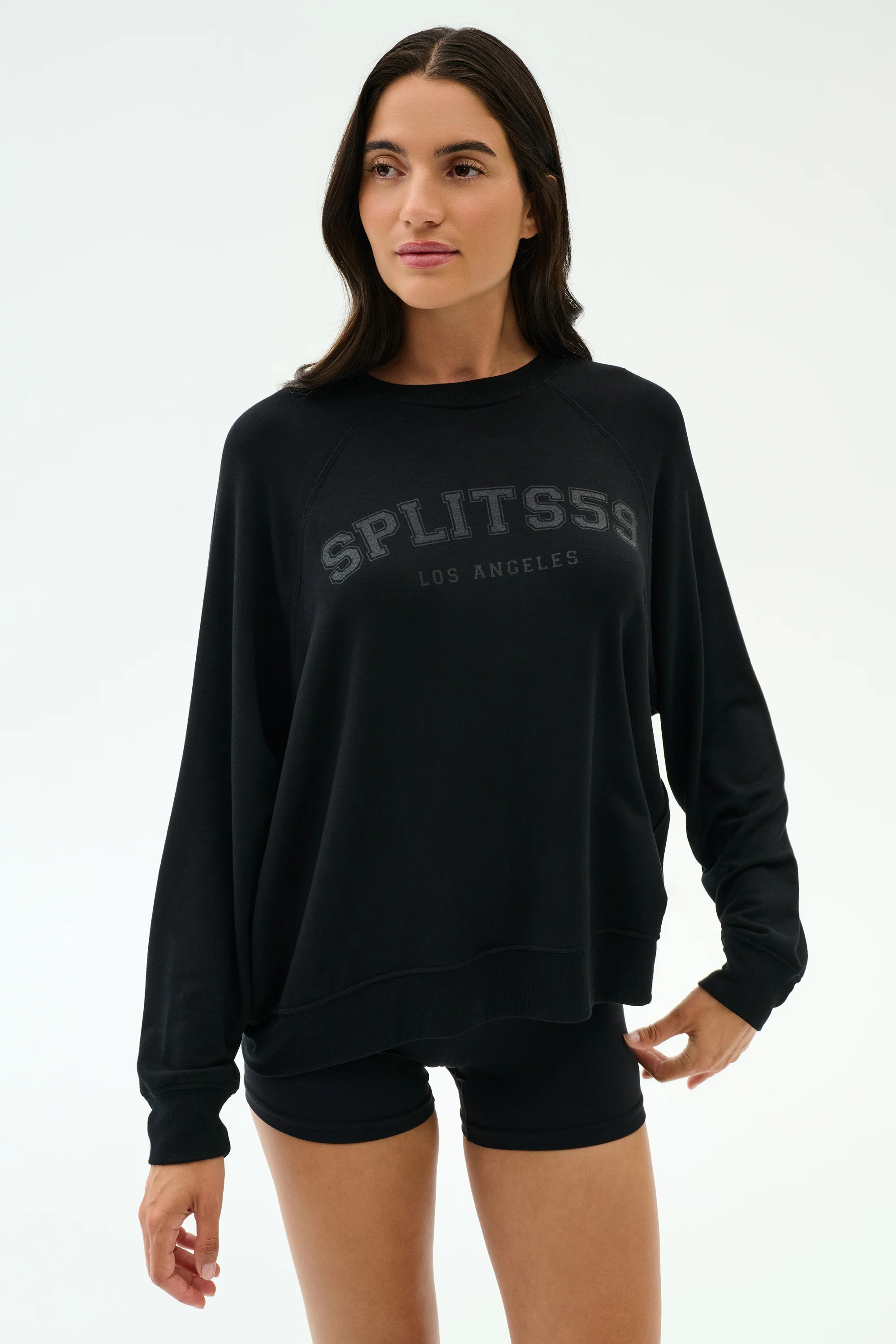 Andie Oversized Fleece Varsity Graphic Sweatshirt - Image 3