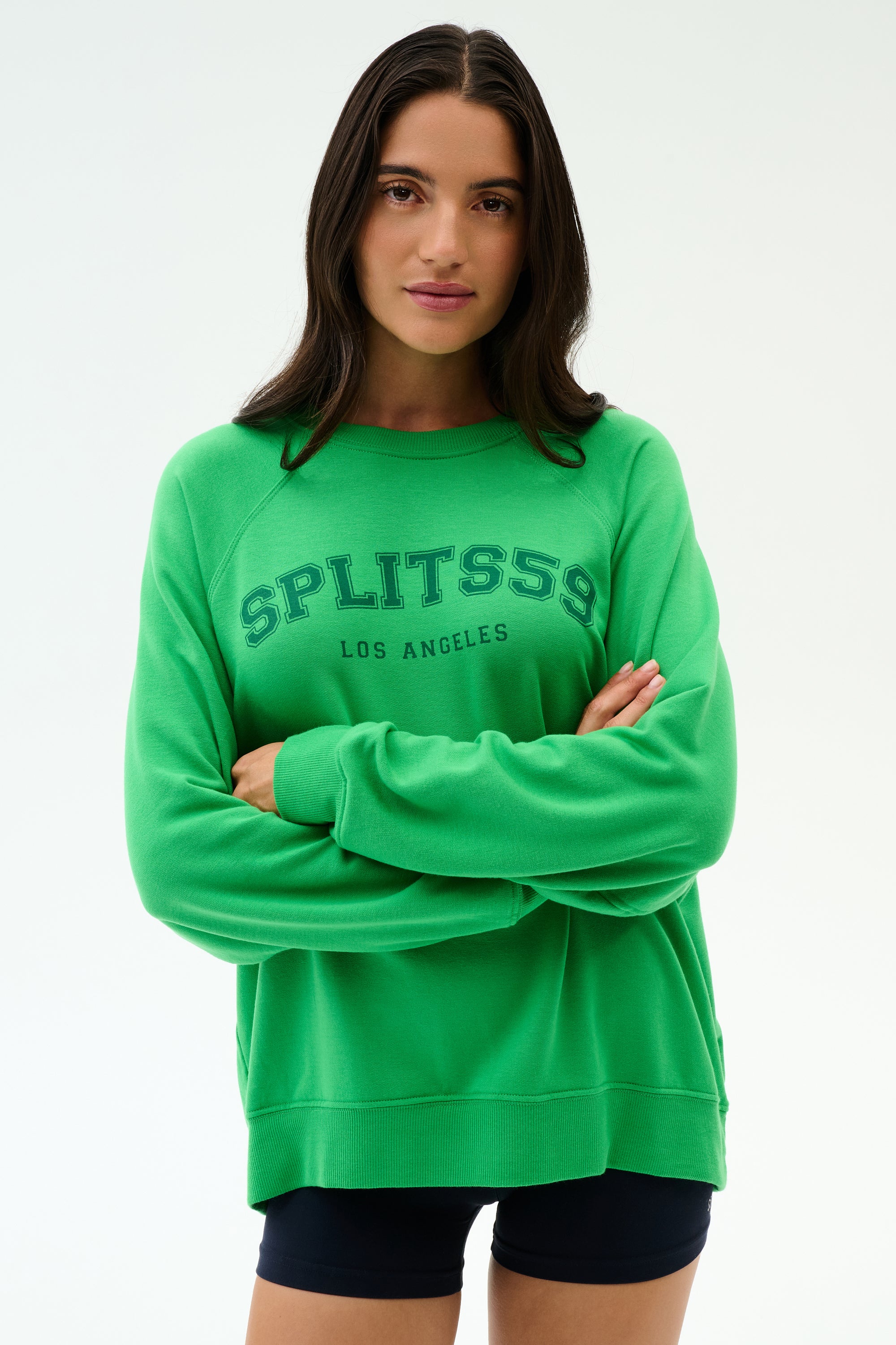 Andie Oversized Fleece Varsity Graphic Sweatshirt - Image 4