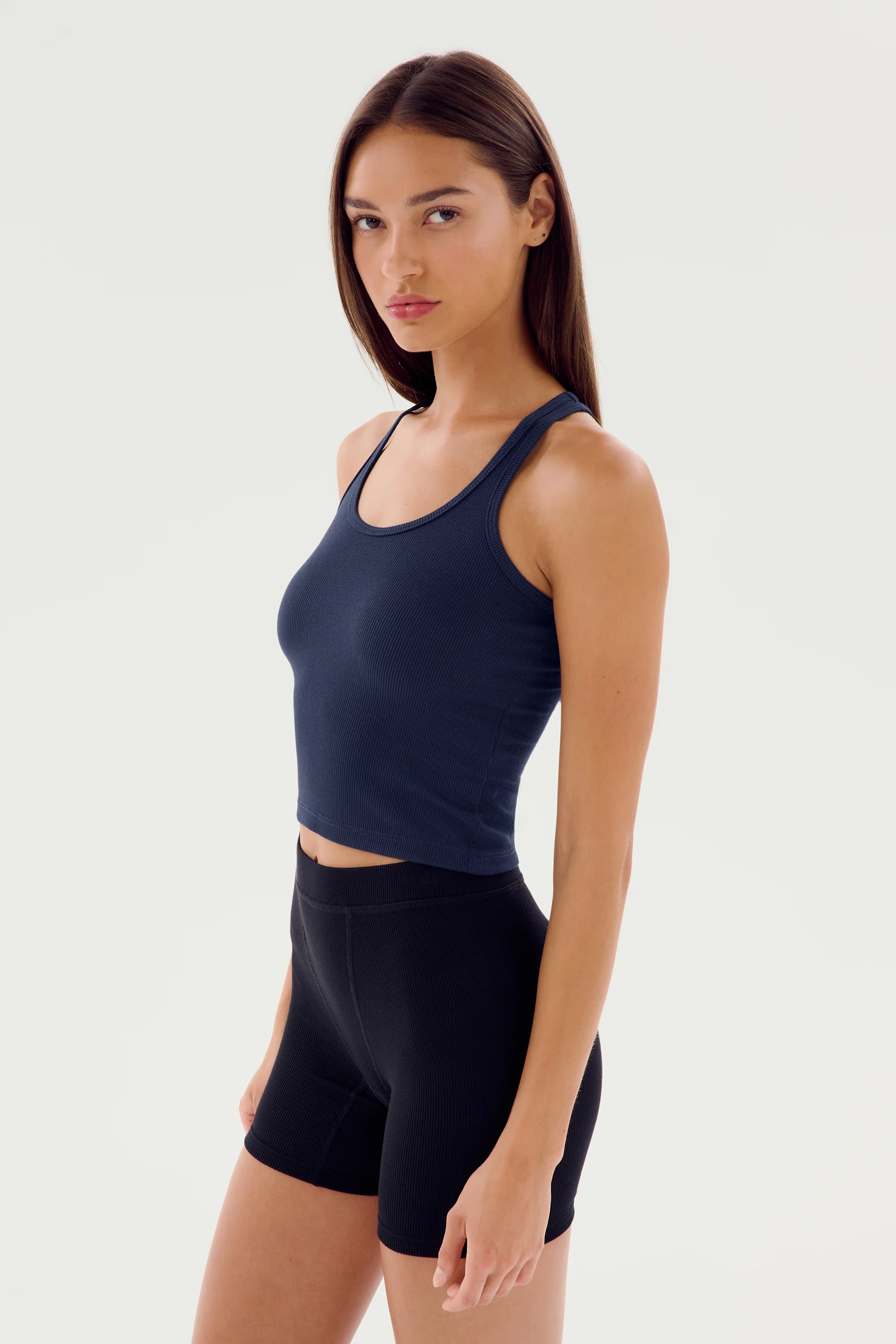 Ashby Rib Crop - Indigo - Image 6