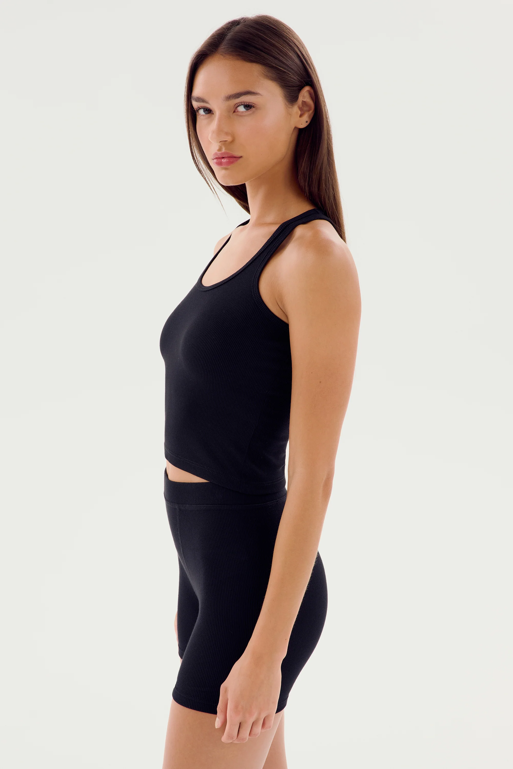 Ashby Rib Crop - Black - Image 4