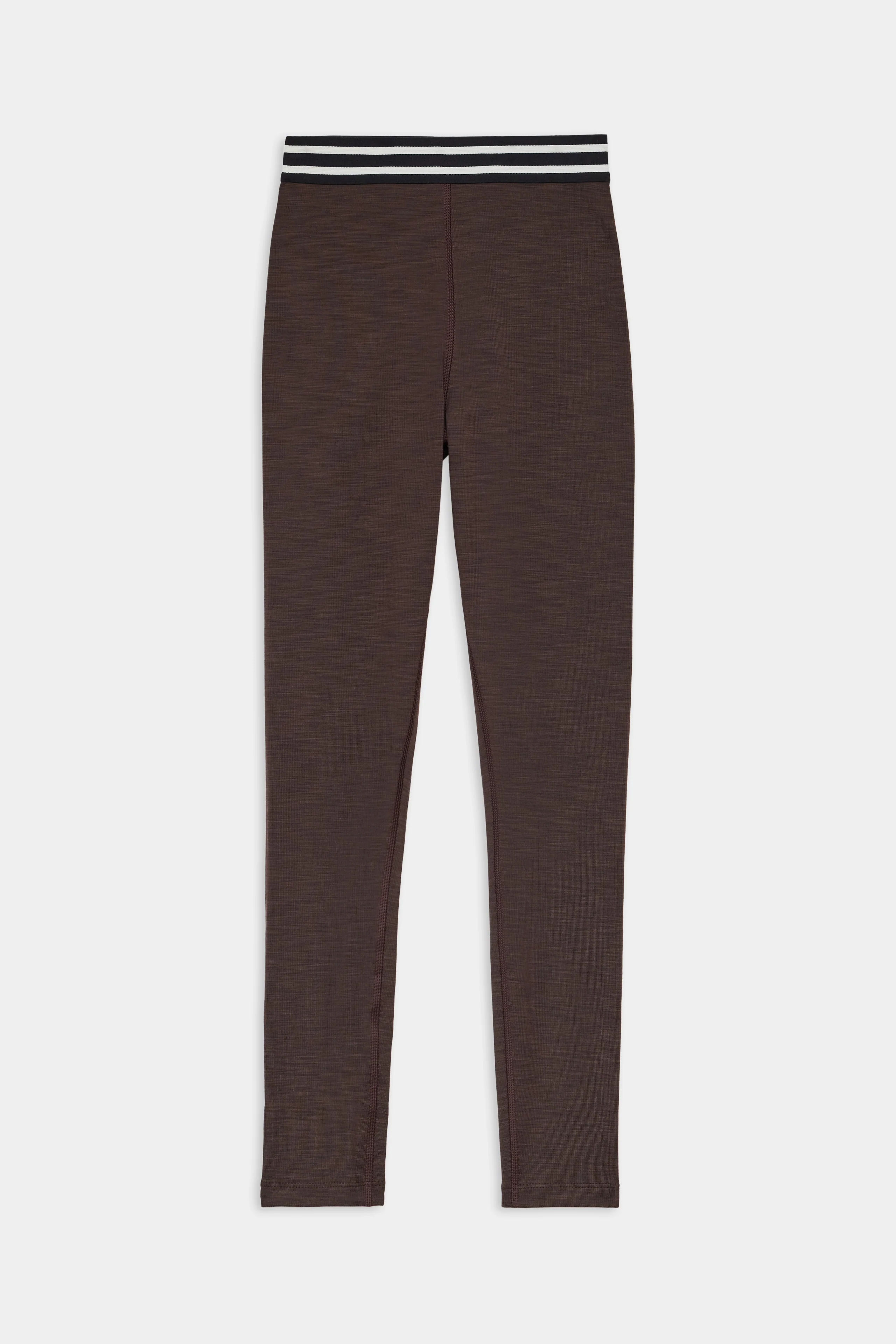 Bailey High Waist Active Rib 7/8 - Heather Dark Chocolate - Image 7