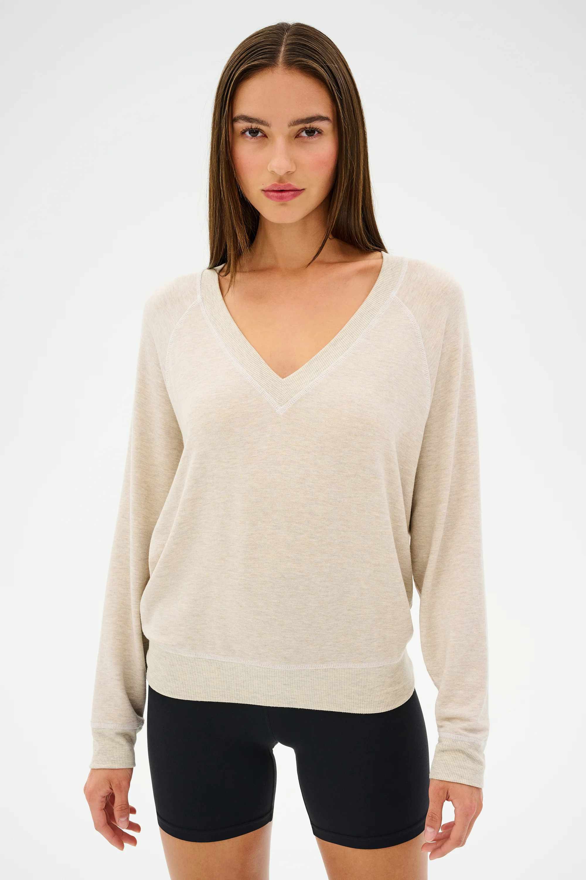 Bennie Fleece V Neck Sweatshirt - Image 4