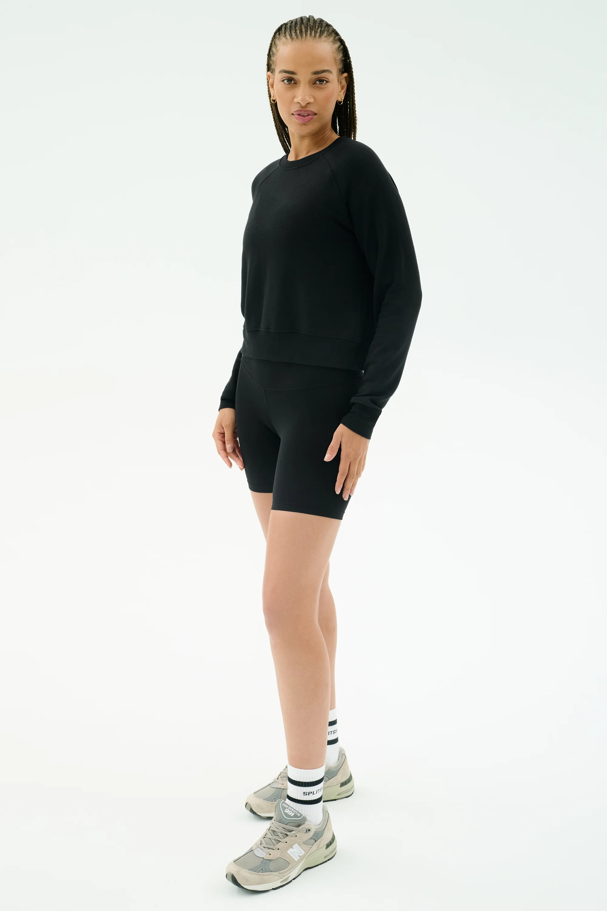 Brooks Fleece Long Sleeve Sweatshirt - Black - Image 4
