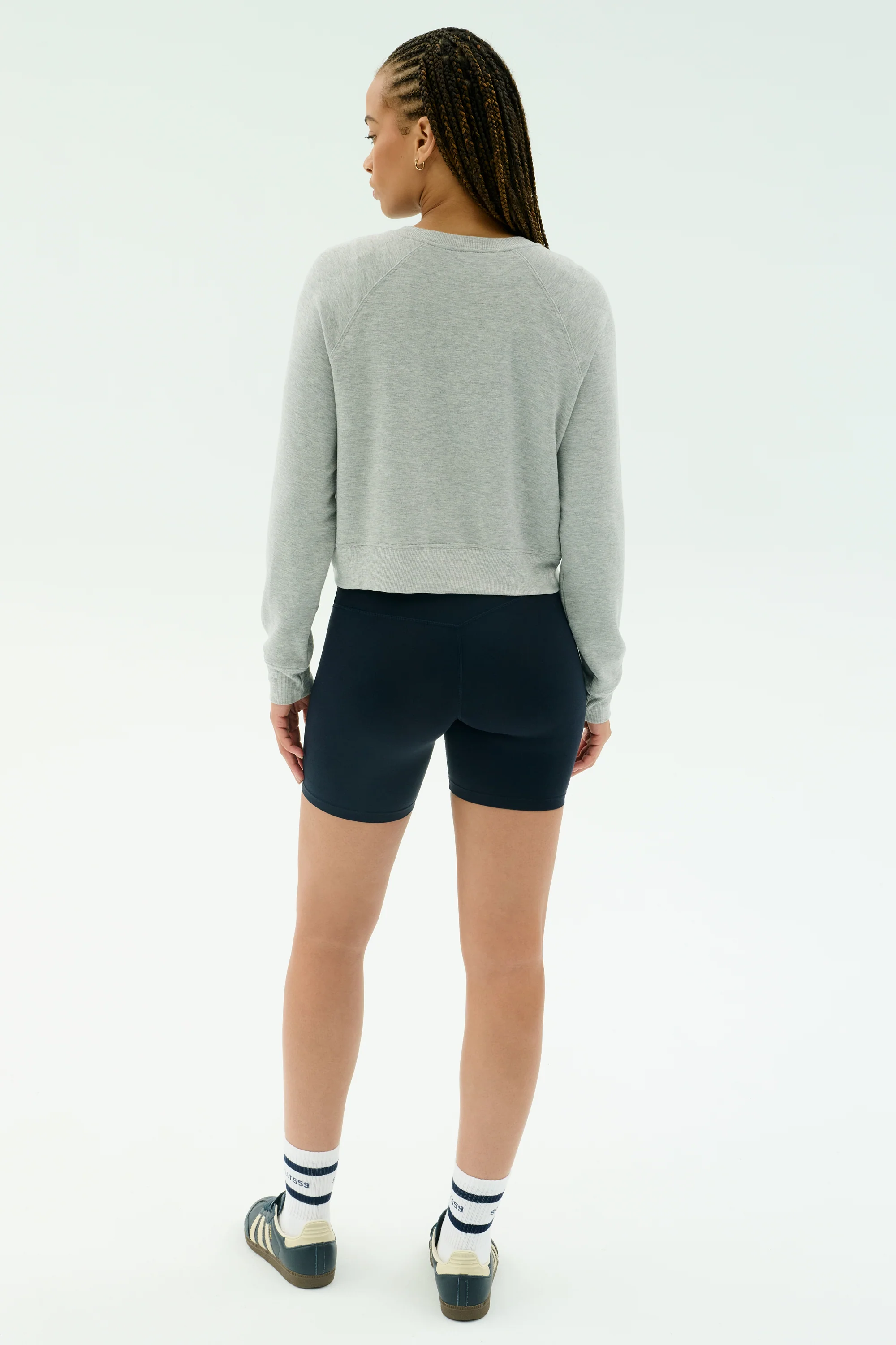 Brooks Fleece Long Sleeve Sweatshirt - Heather Grey - Image 6