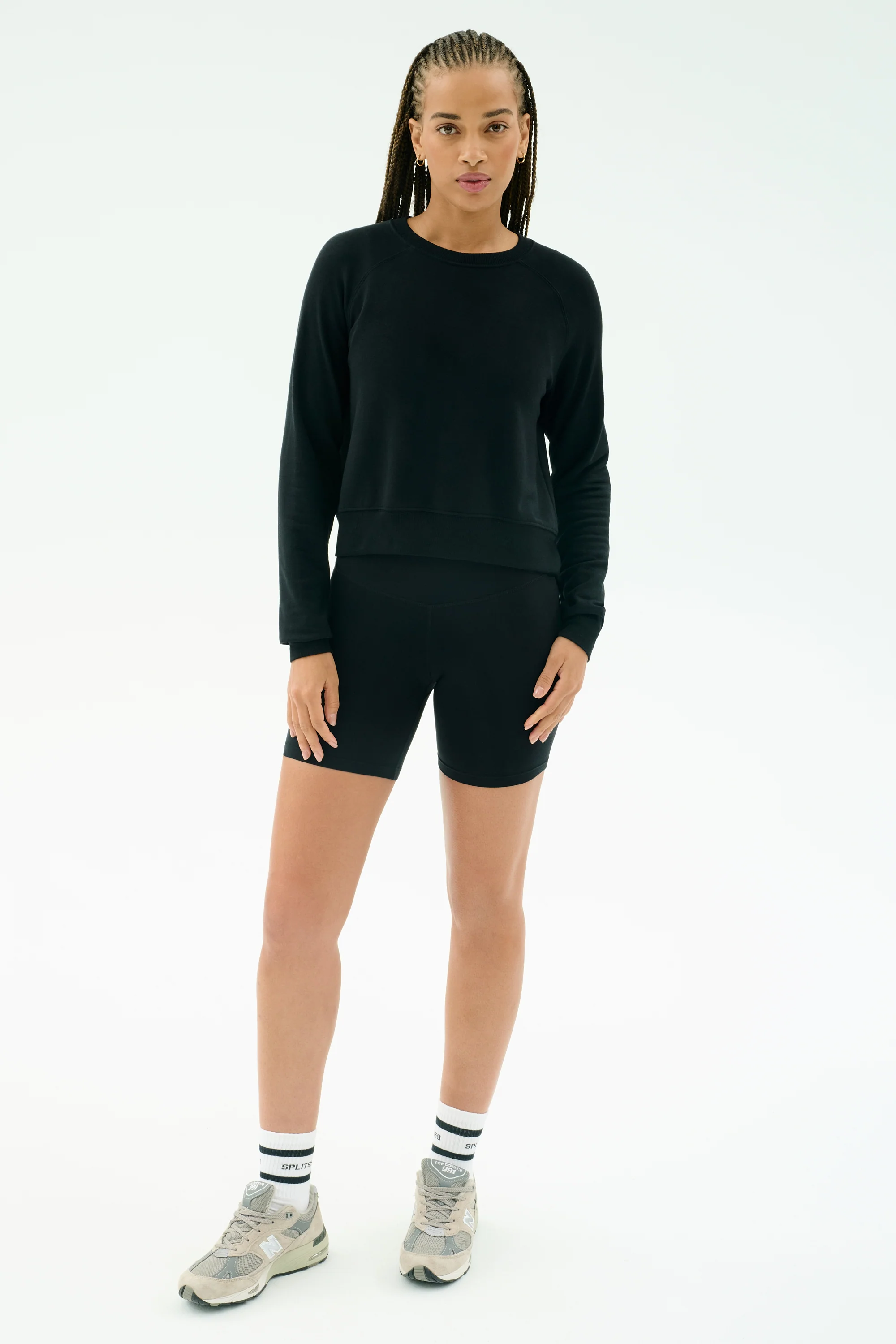 Brooks Fleece Long Sleeve Sweatshirt - Black - Image 5