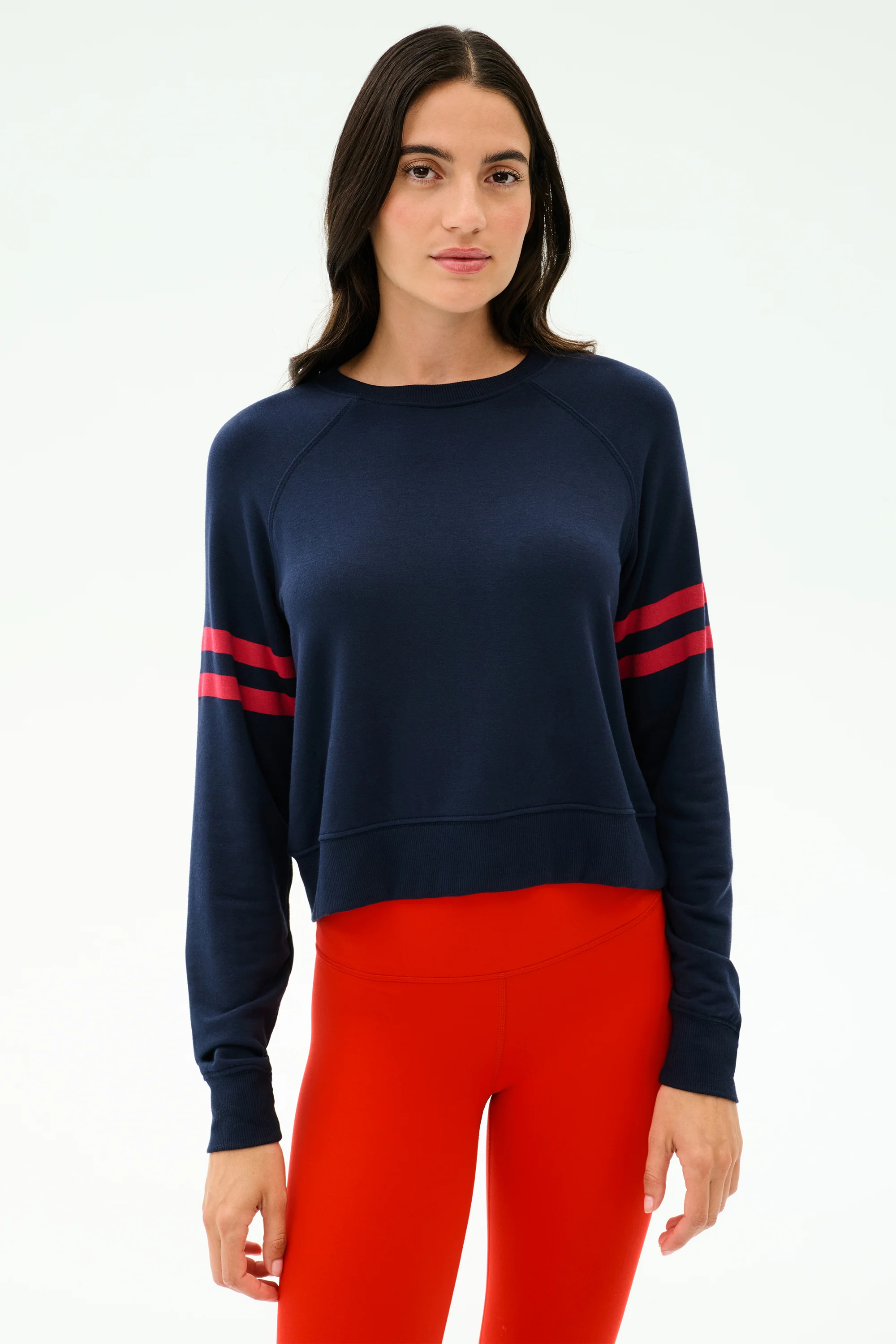 Brooks Stripe Fleece Sweatshirt - Image 2
