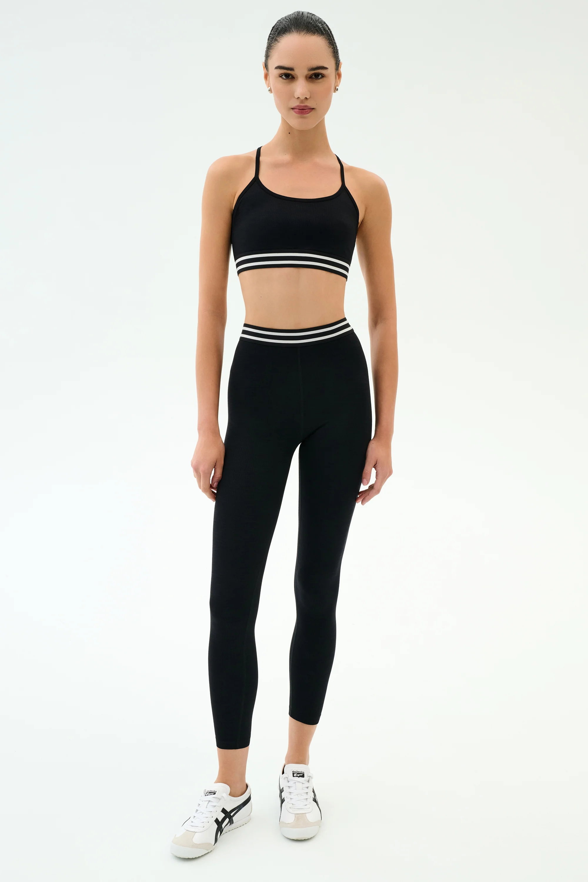 Cali Active Rib Bra - Black - Image 4