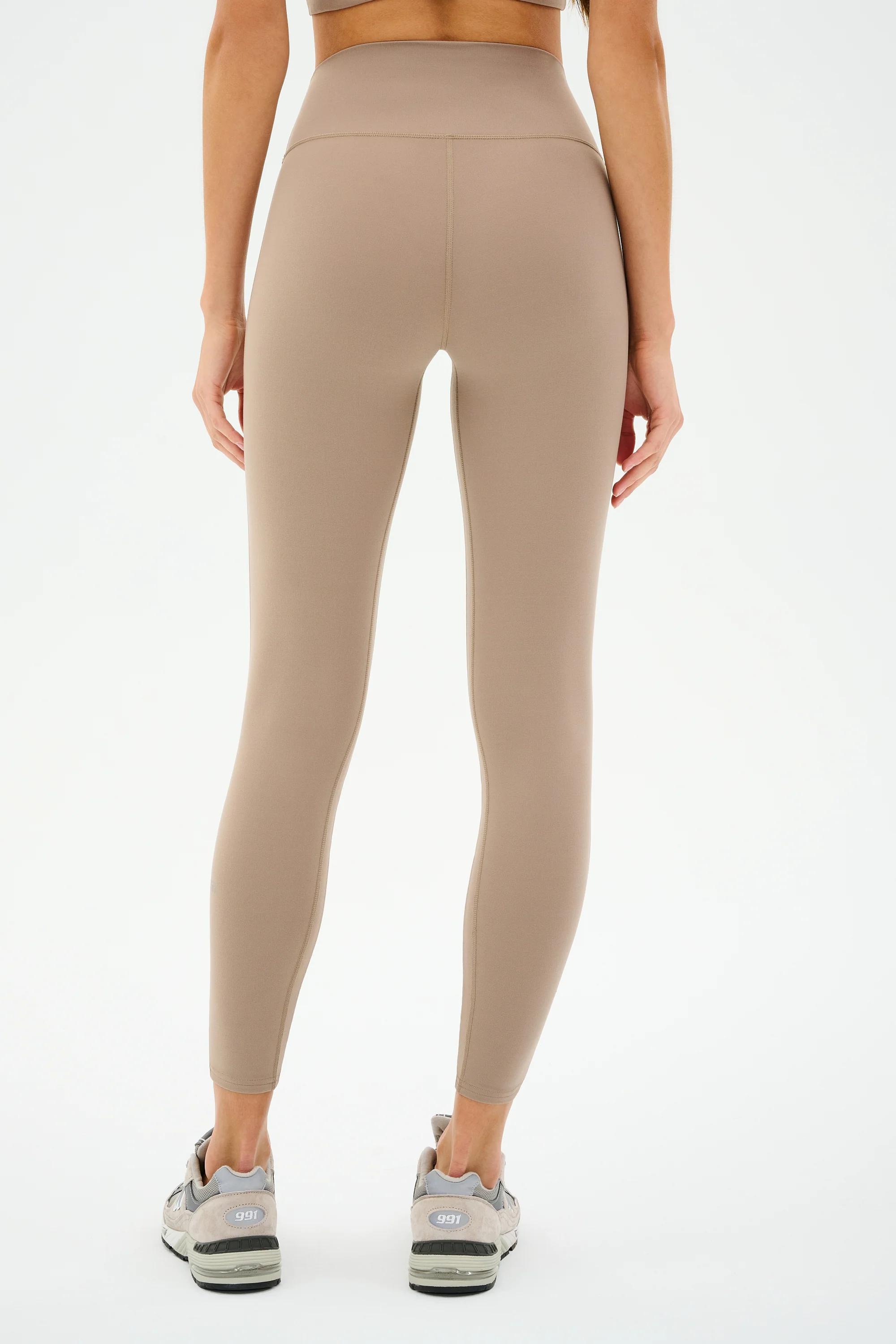 Chevron Airweight High Waist 7/8 - Latte/Indigo - Image 3