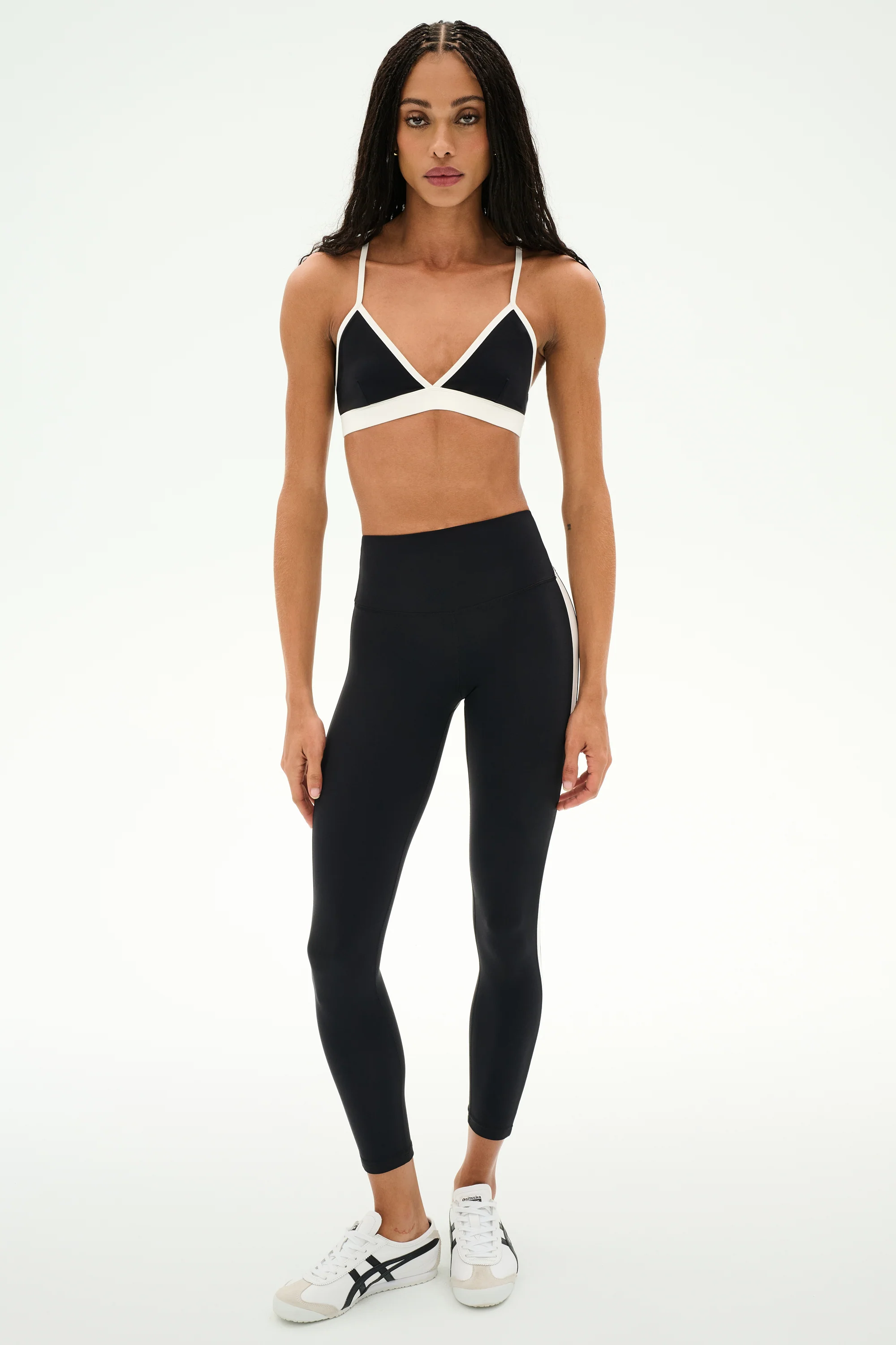 Clare High Waist Rigor 7/8 - Black/White - Image 4