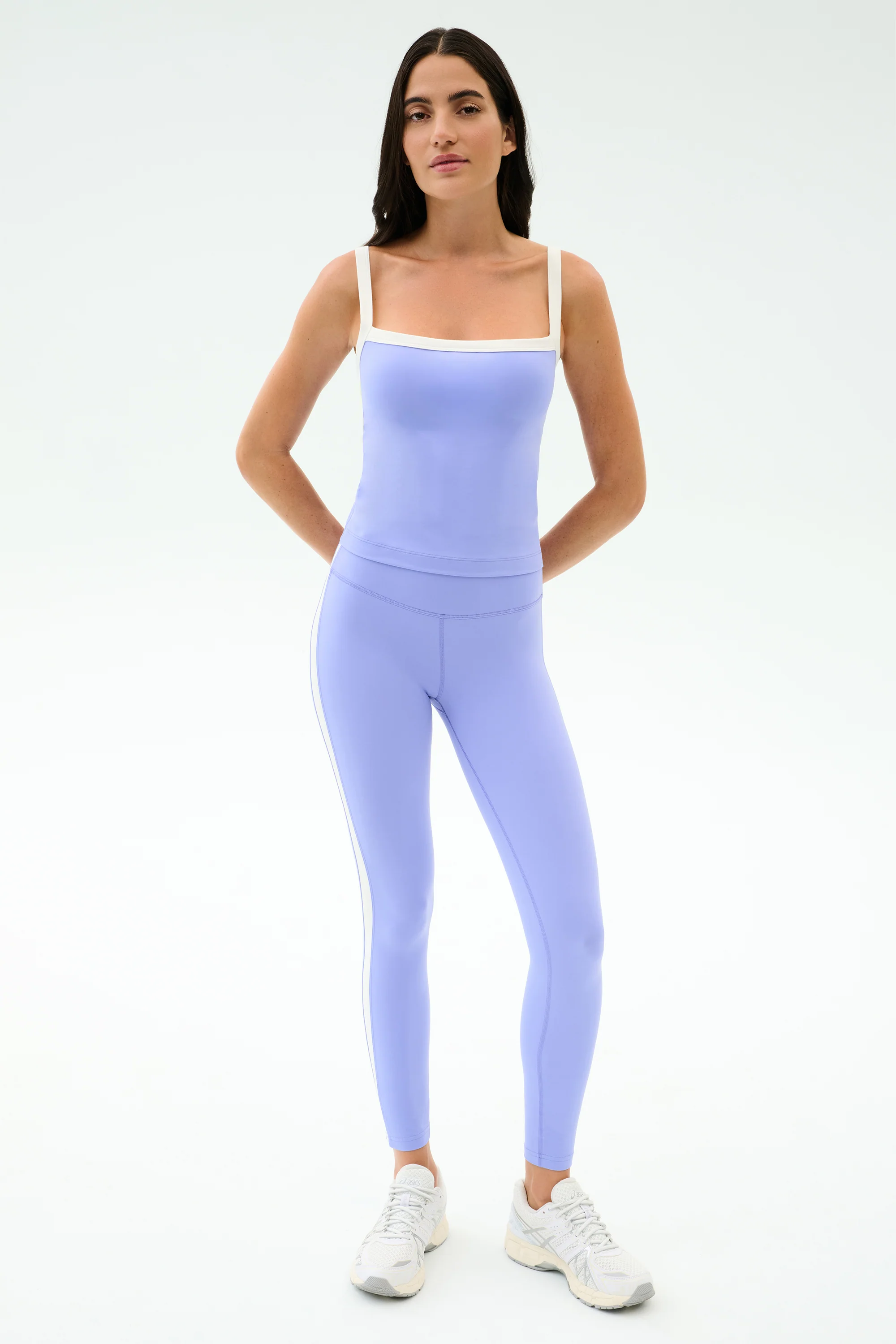 Clare High Waist Rigor 7/8 - Purple Haze/White - Image 4