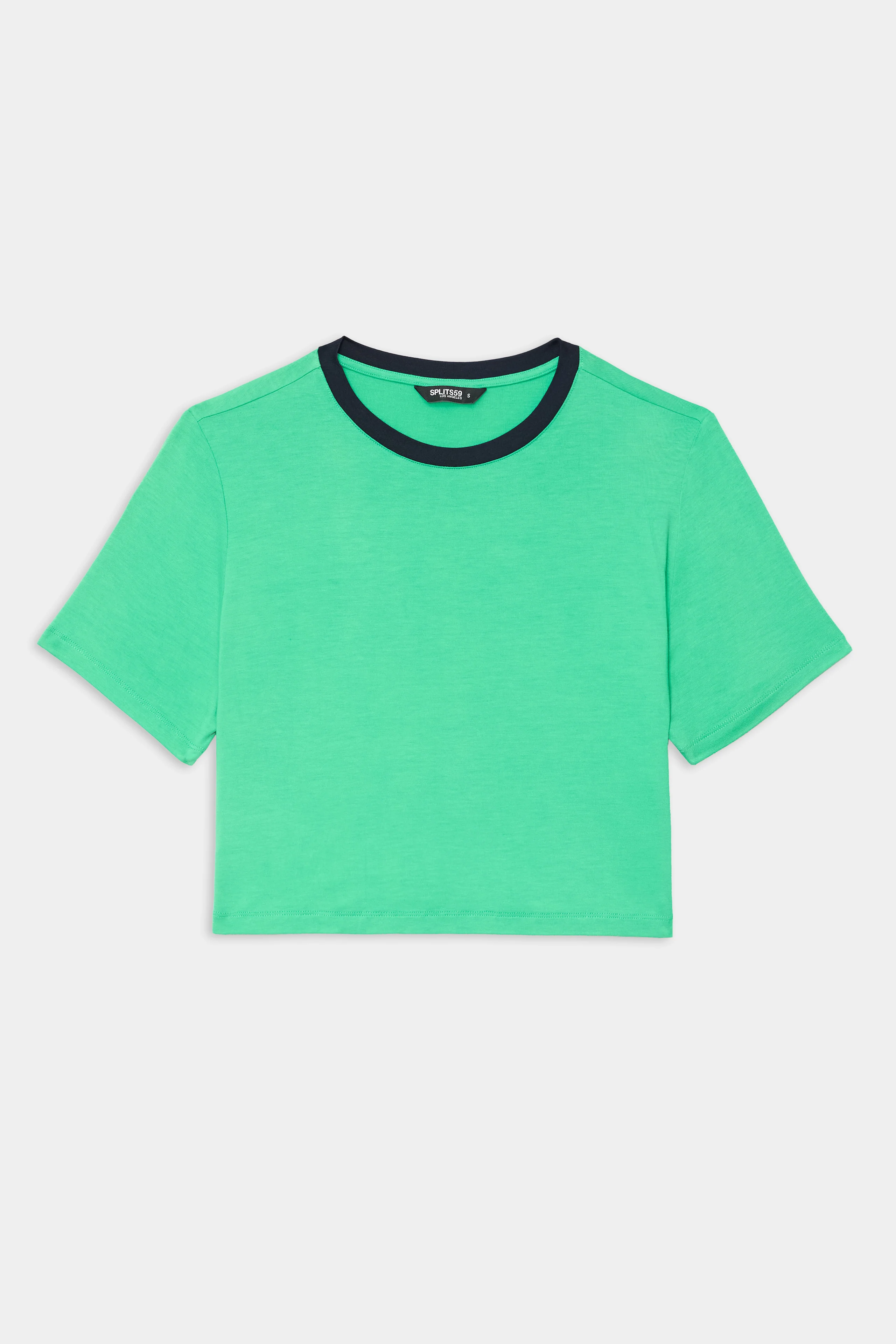 Djuna Crop Ringer - Spearmint/Indigo - Image 7