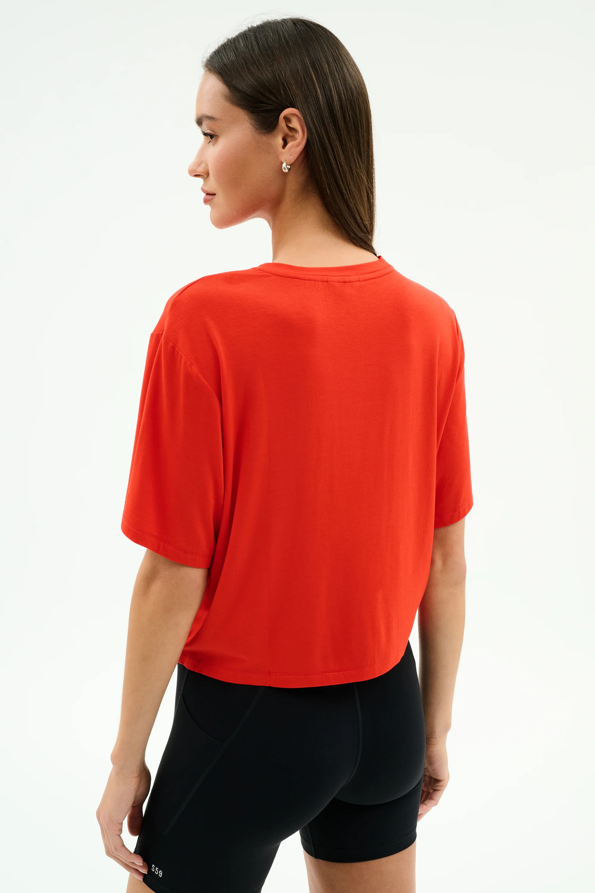 Djuna Oversized Jersey Tee - Lotus Red - Image 3