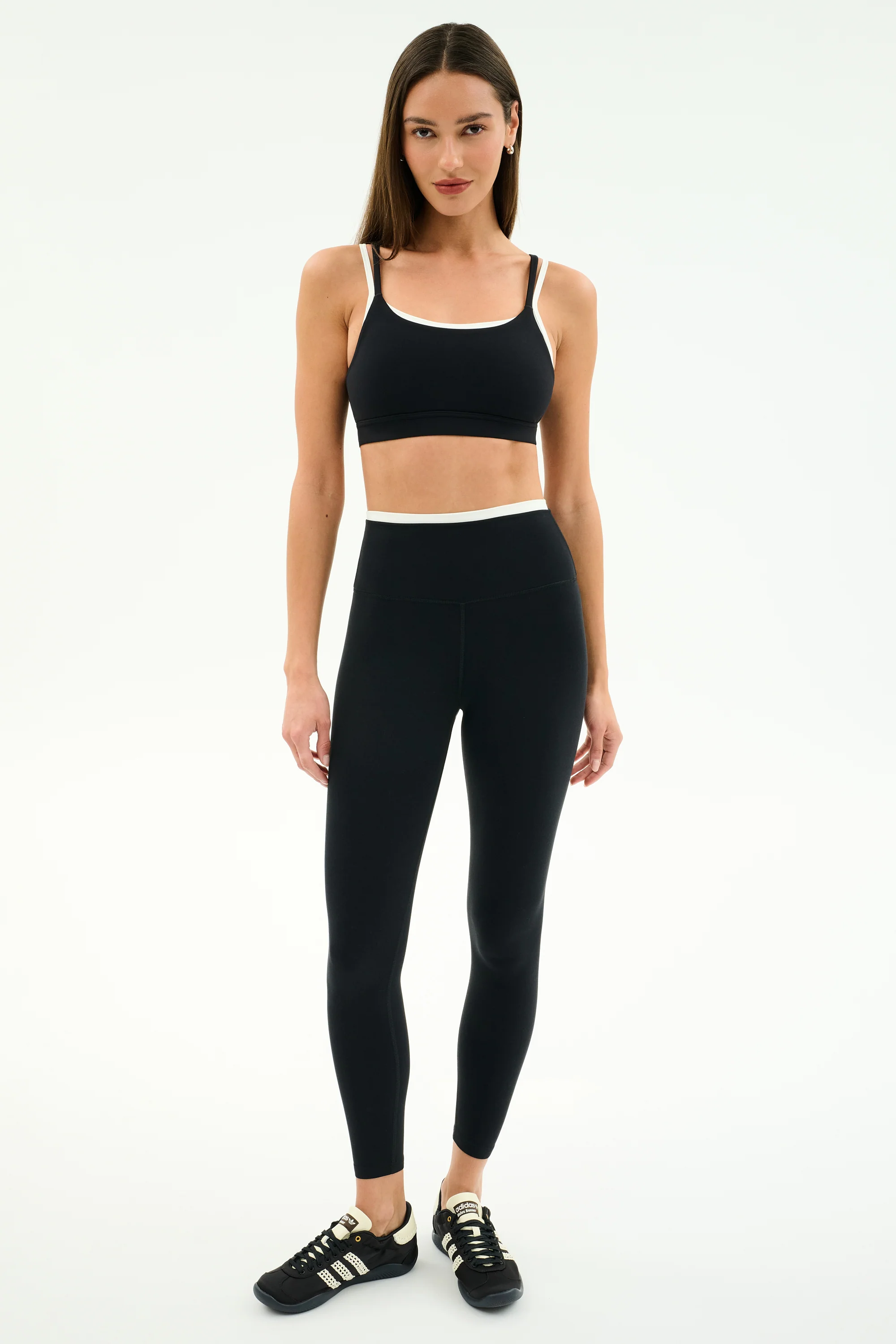 Dual High Waist Airweight 7/8 - Black/White - Image 4