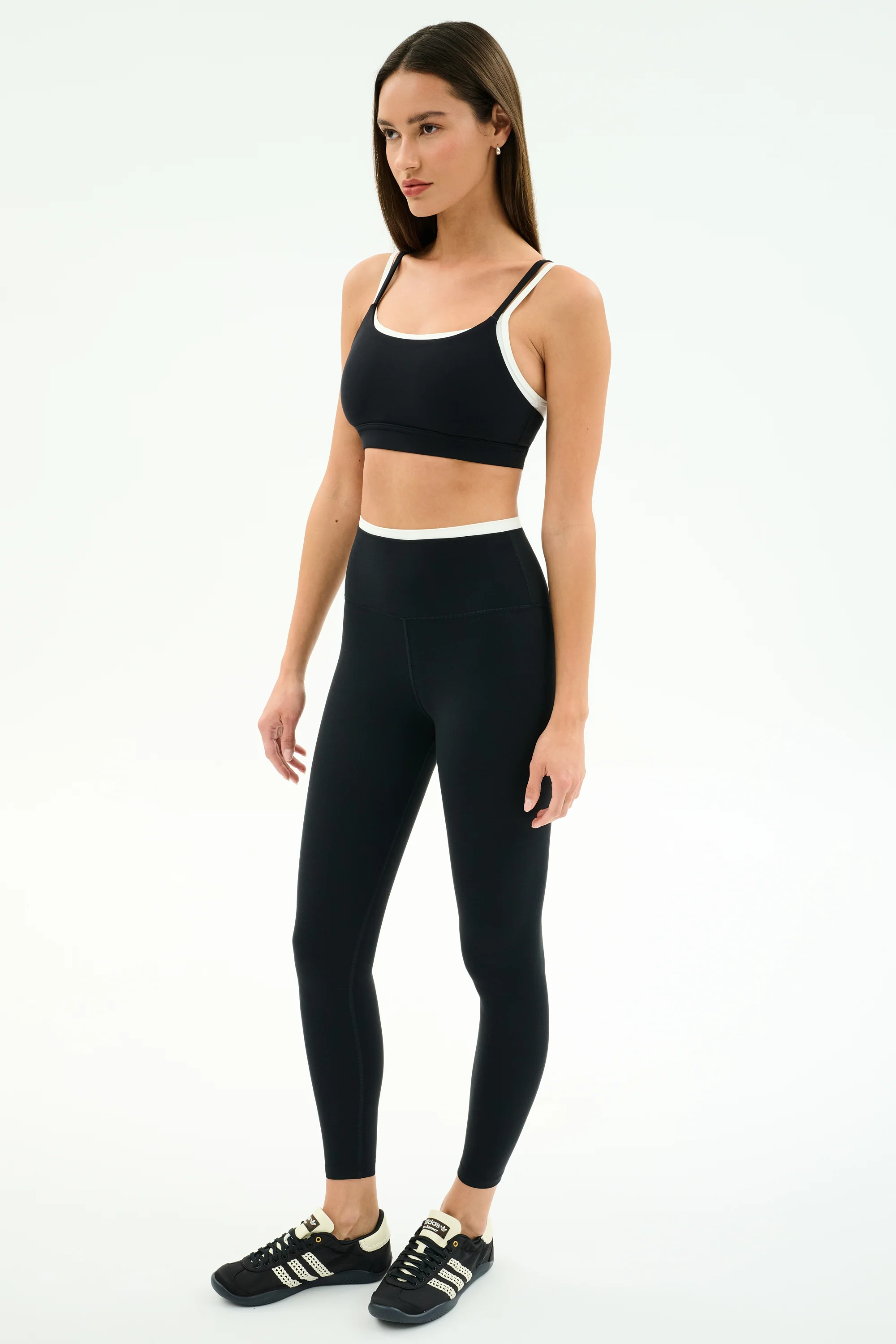 Dual High Waist Airweight 7/8 - Black/White - Image 5