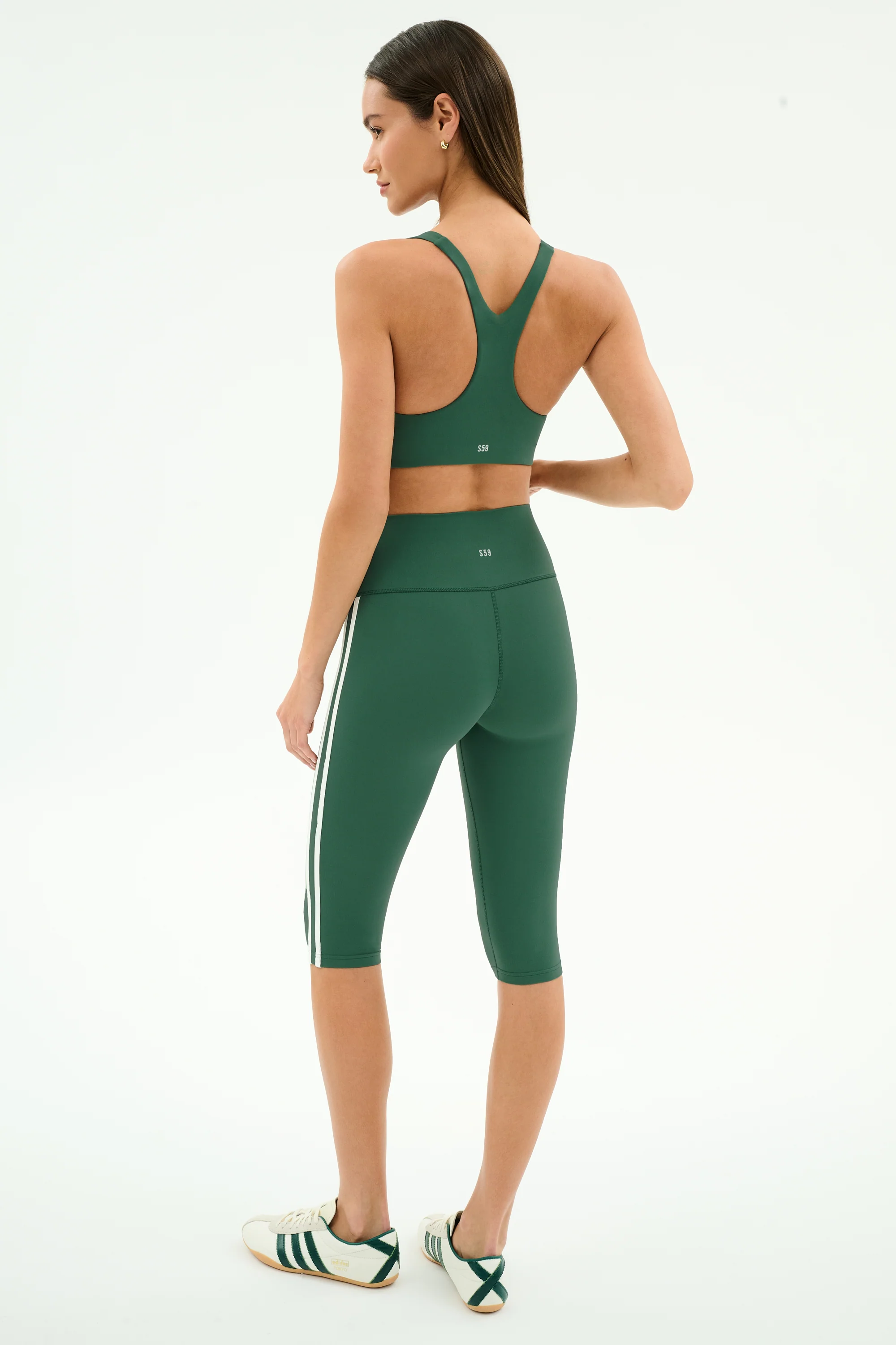 Ella Airweight Bra - Arugula/White - Image 6