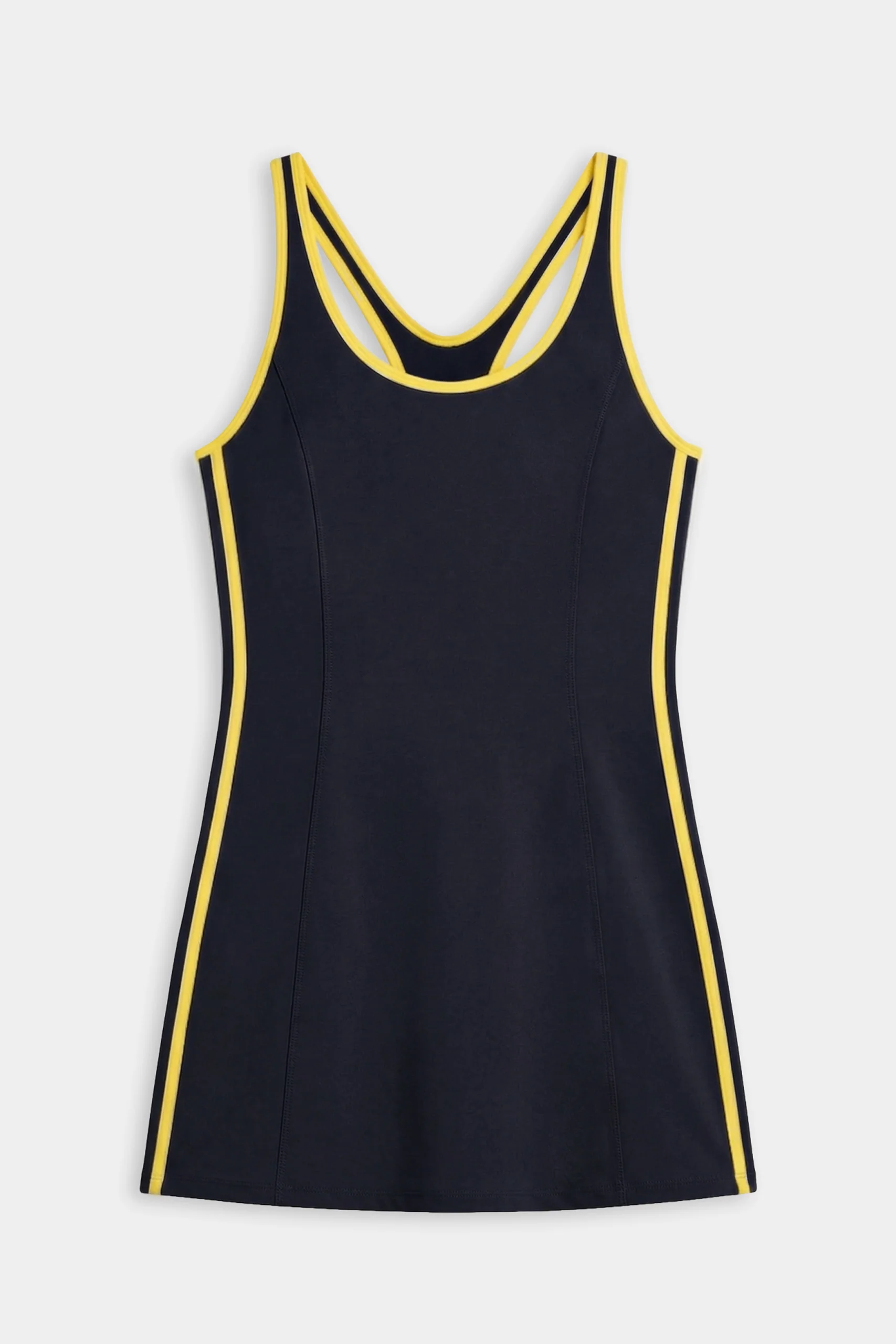 Ella Airweight Dress - Indigo/Bright Yellow - Image 7