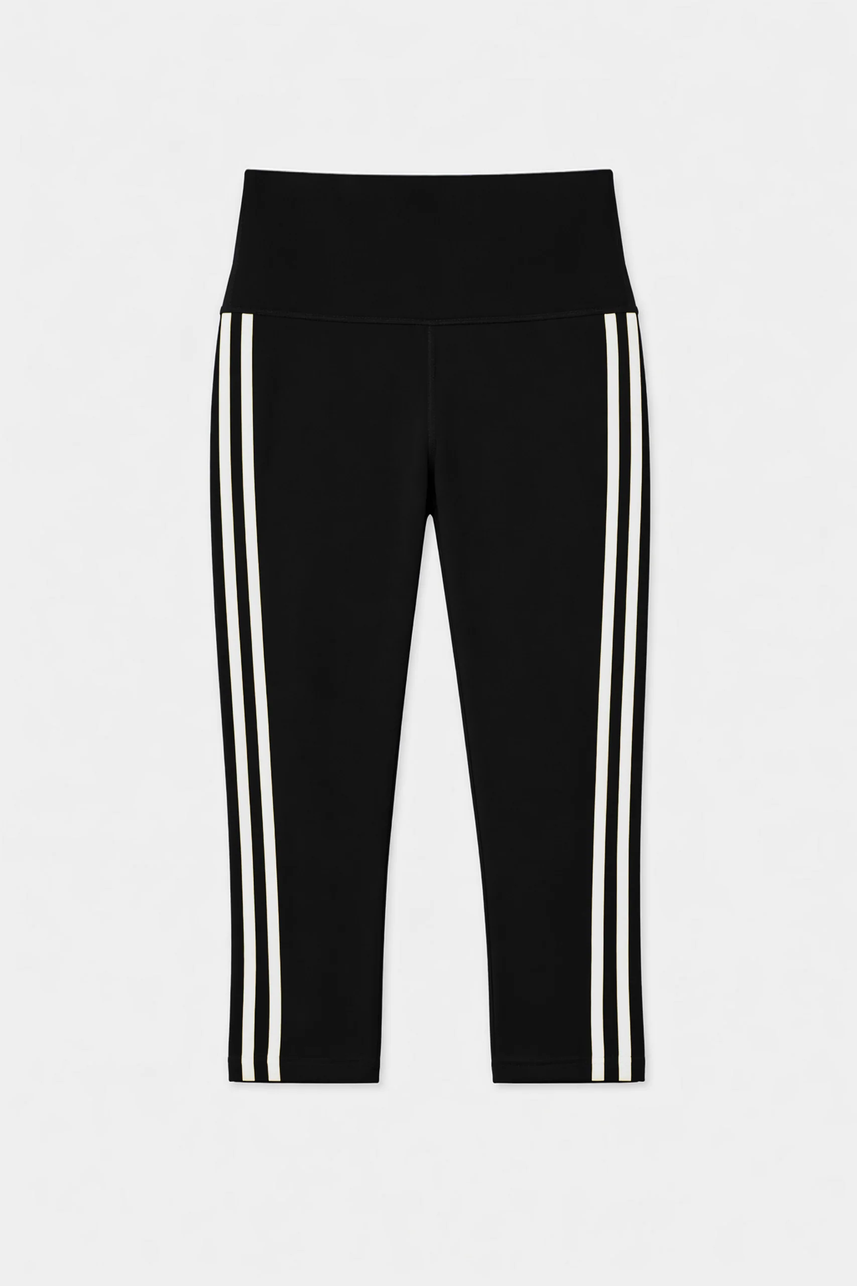 Ella High Waist Airweight Capri - Black/White - Image 7