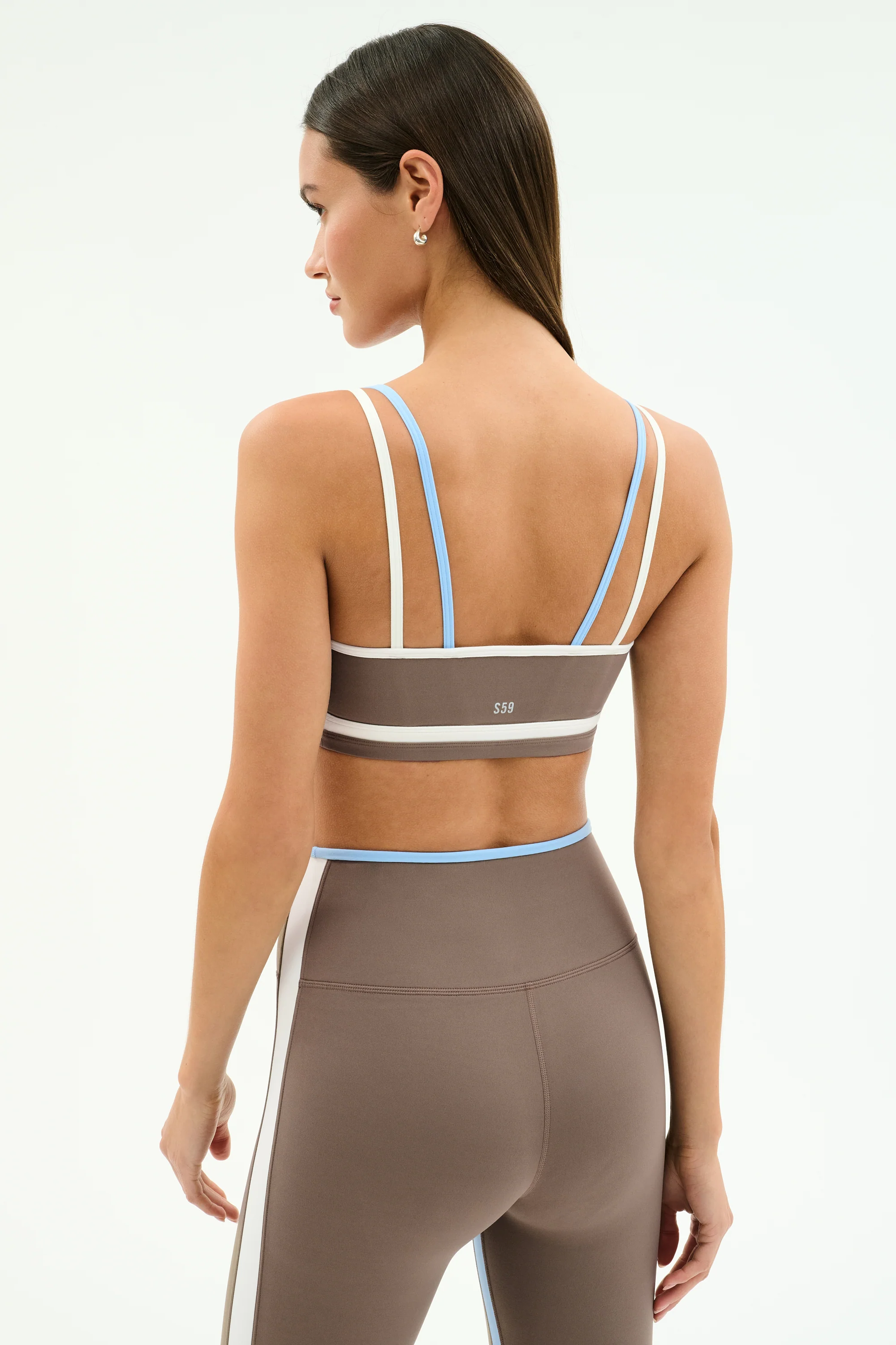 Eva Rigor Double Strap Bra - Lentil/White - Image 3