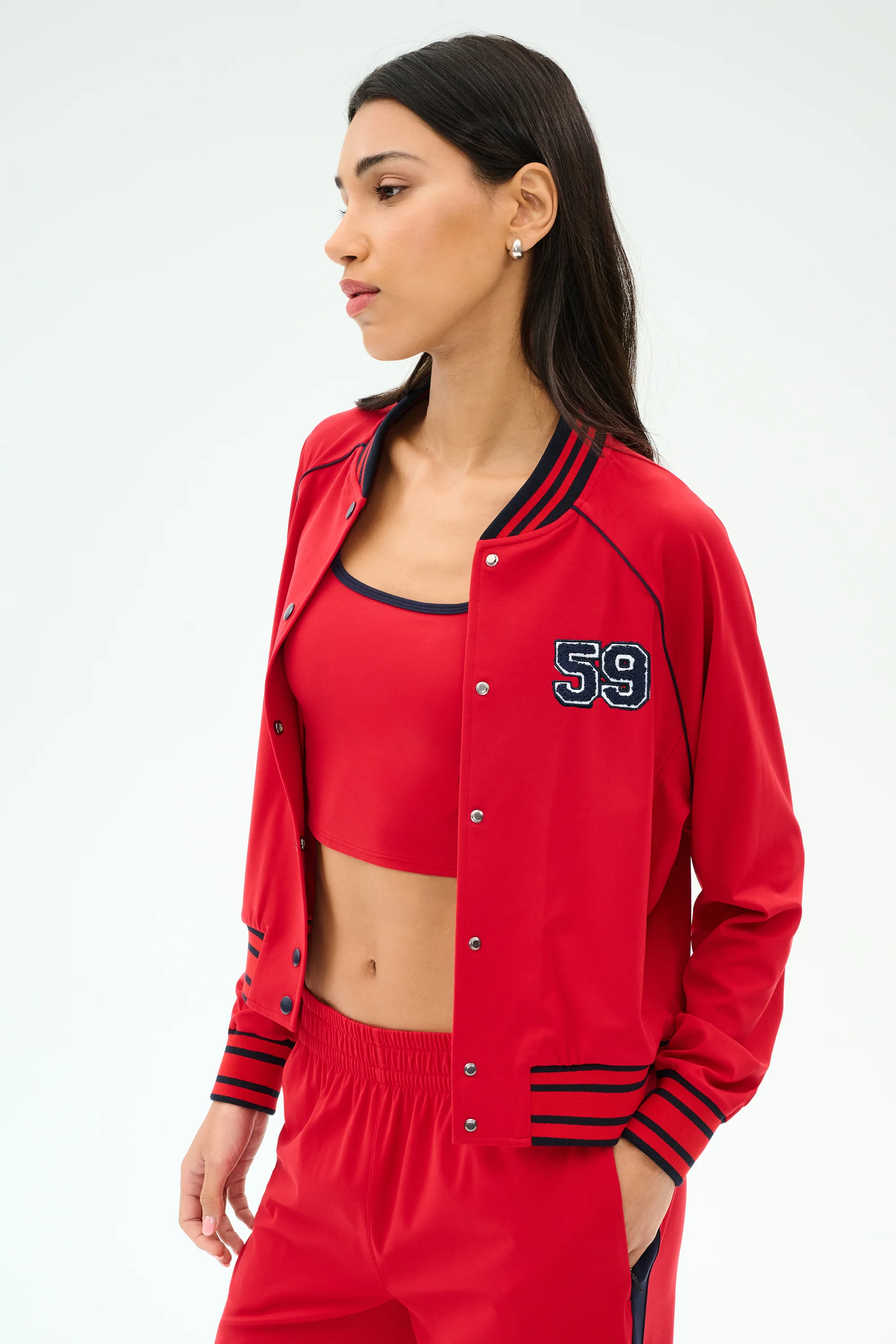 Hayes Varsity Rigor Jacket - Pirate Red - Image 2