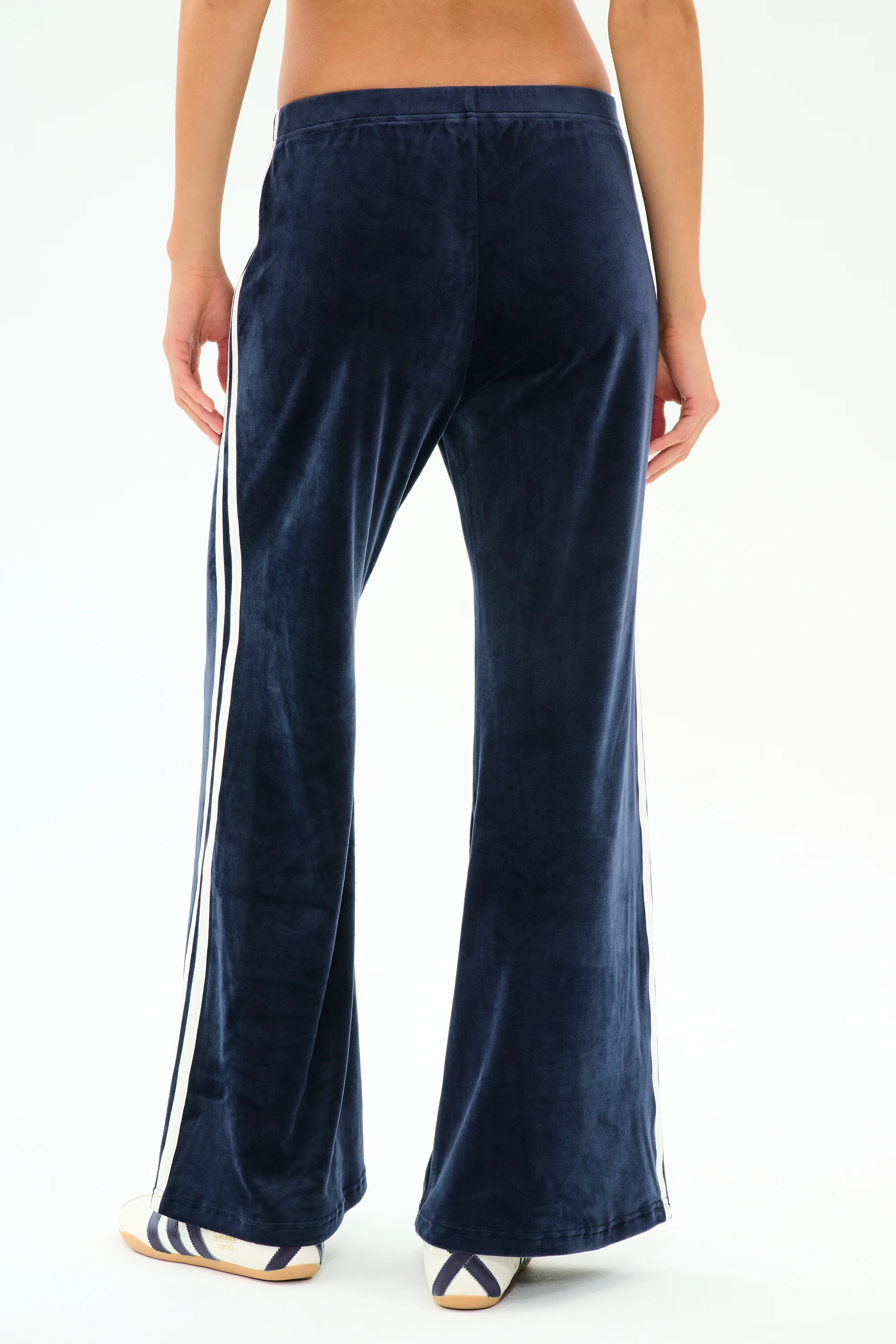 Heritage Velour Pant - Indigo/White - Image 3