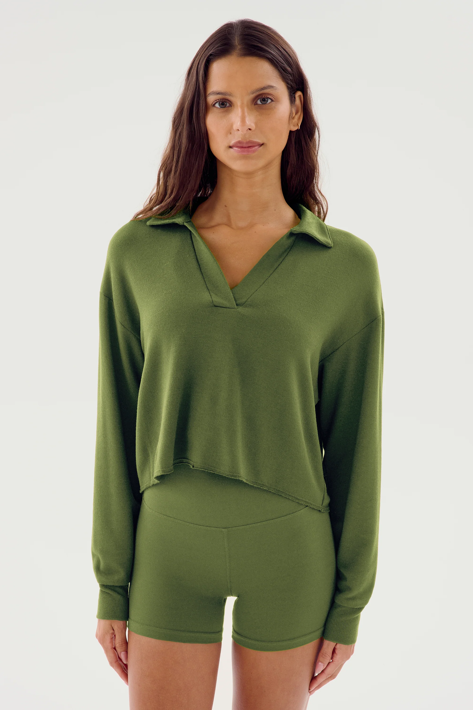 Joan Fleece Polo Sweatshirt - Image 6