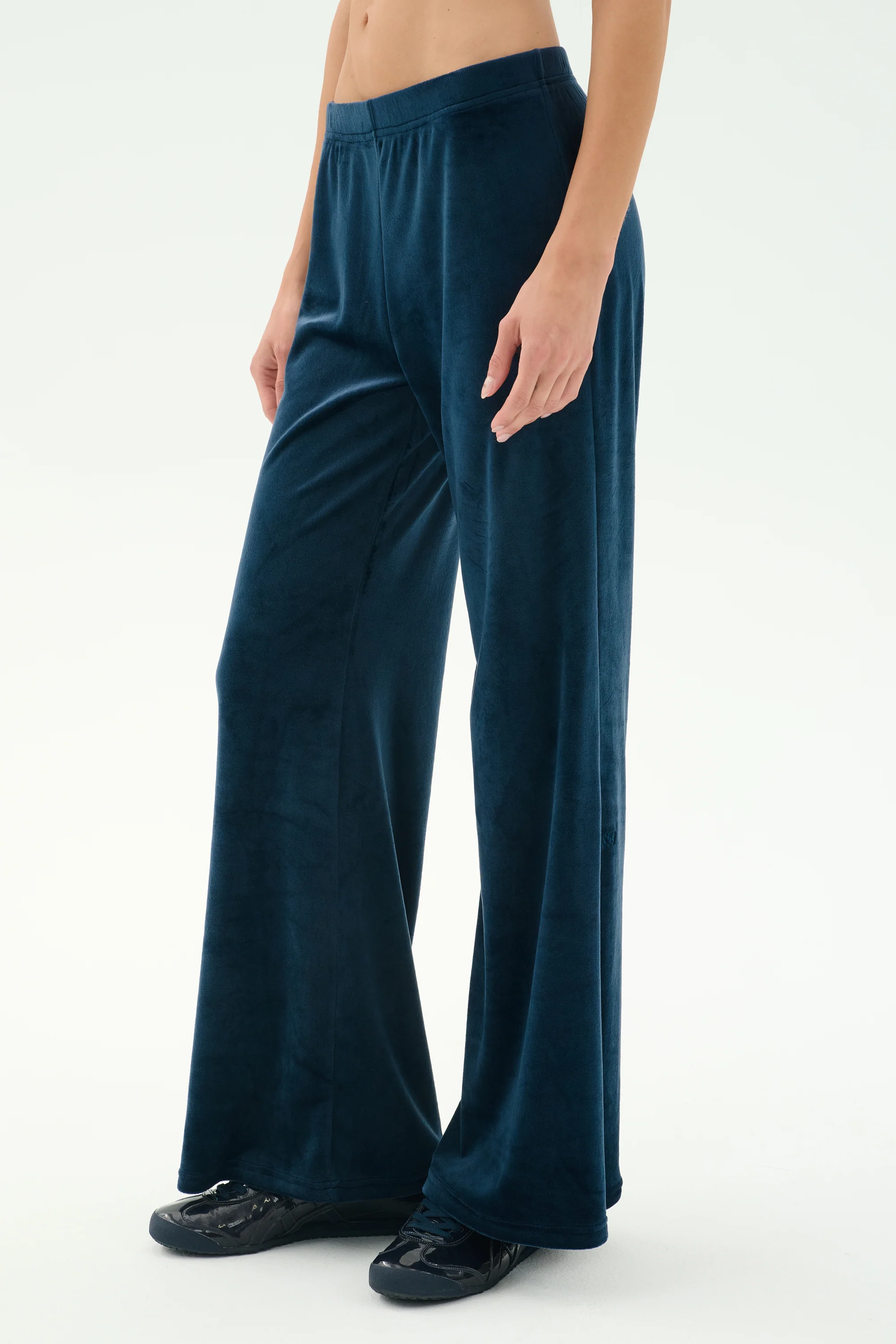 Joy Velour Pant - Indigo - Image 2
