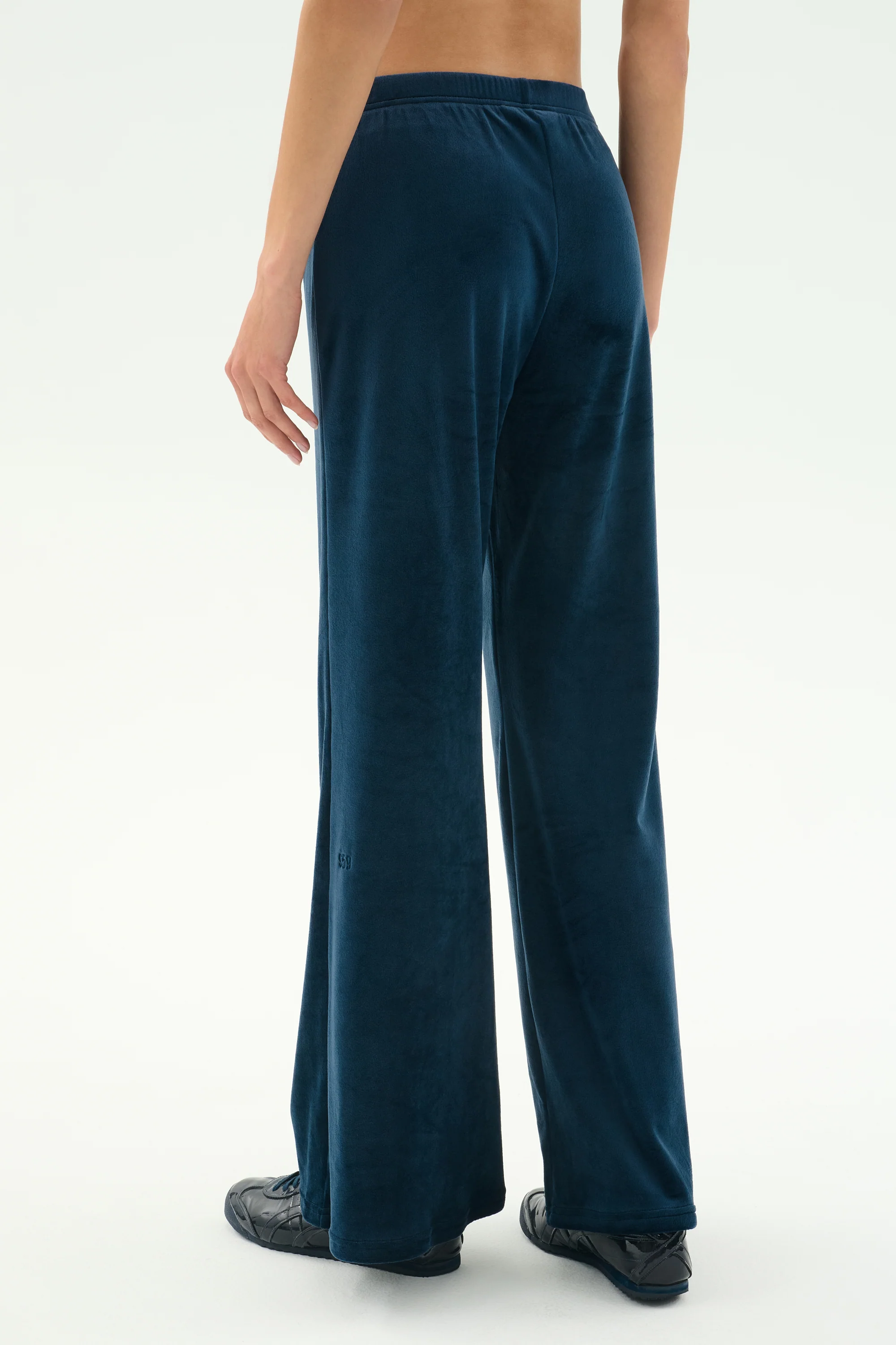 Joy Velour Pant - Indigo - Image 3