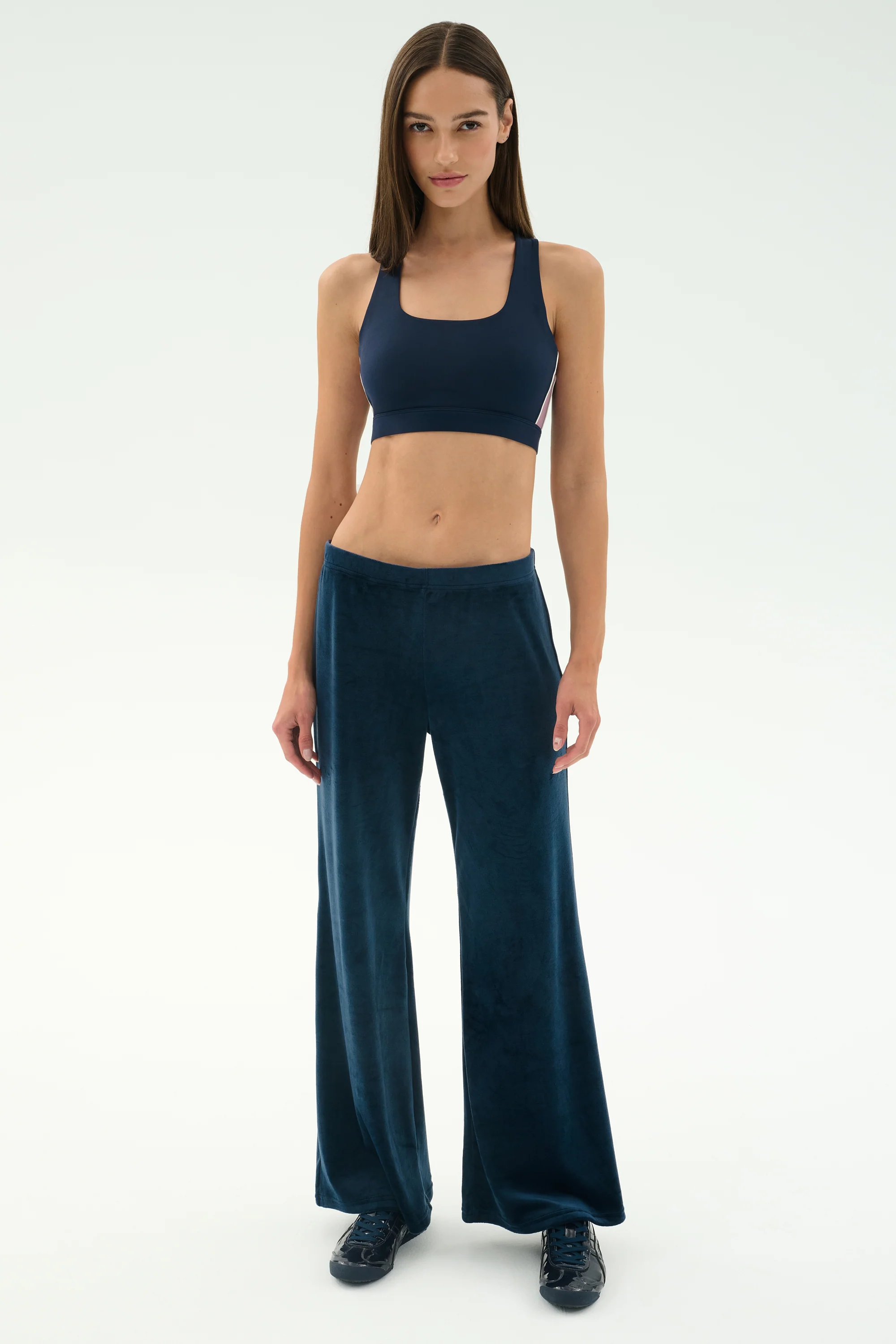 Joy Velour Pant - Indigo - Image 4
