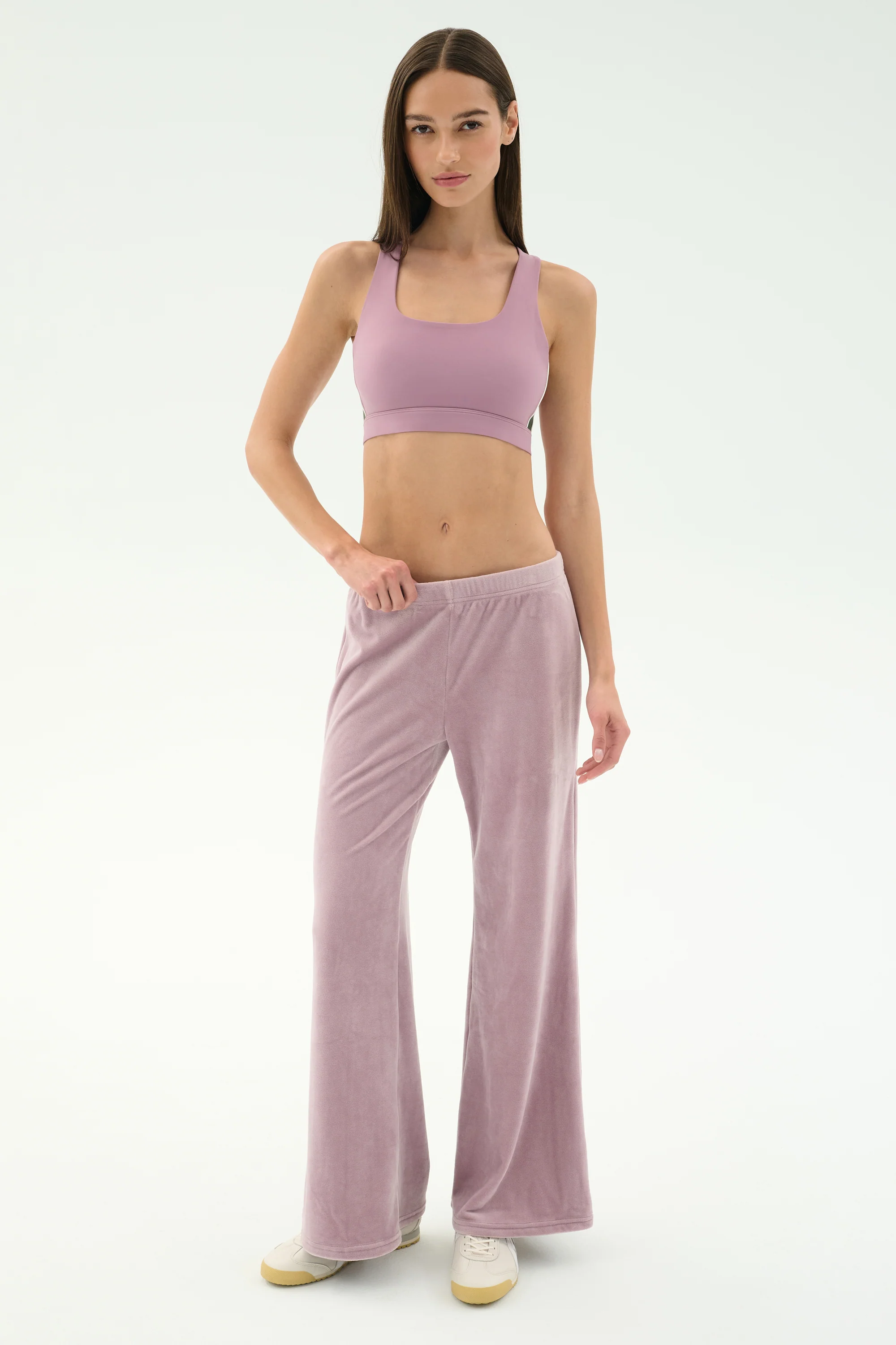 Joy Velour Pant - Blush - Image 4