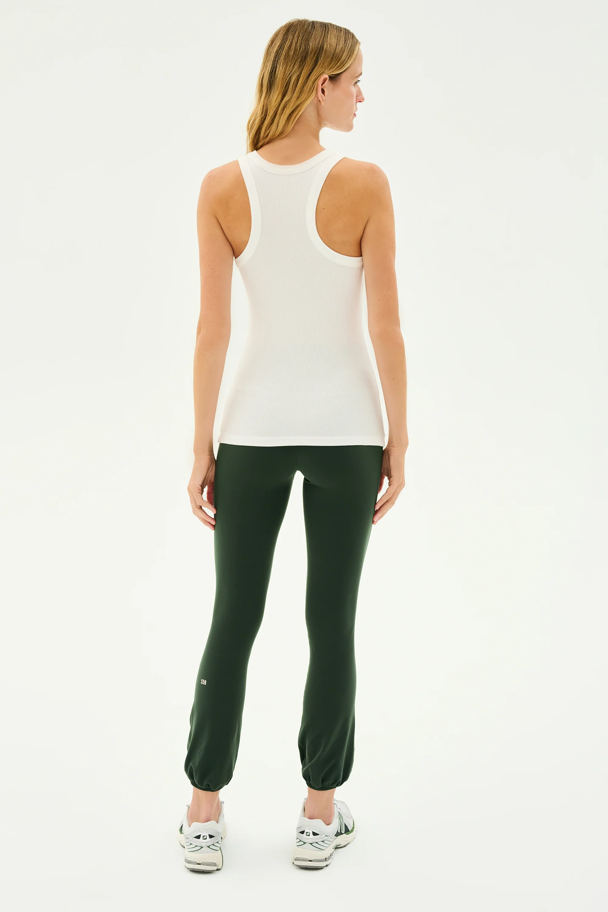 Kiki Rib Tank Full Length - White - Image 6