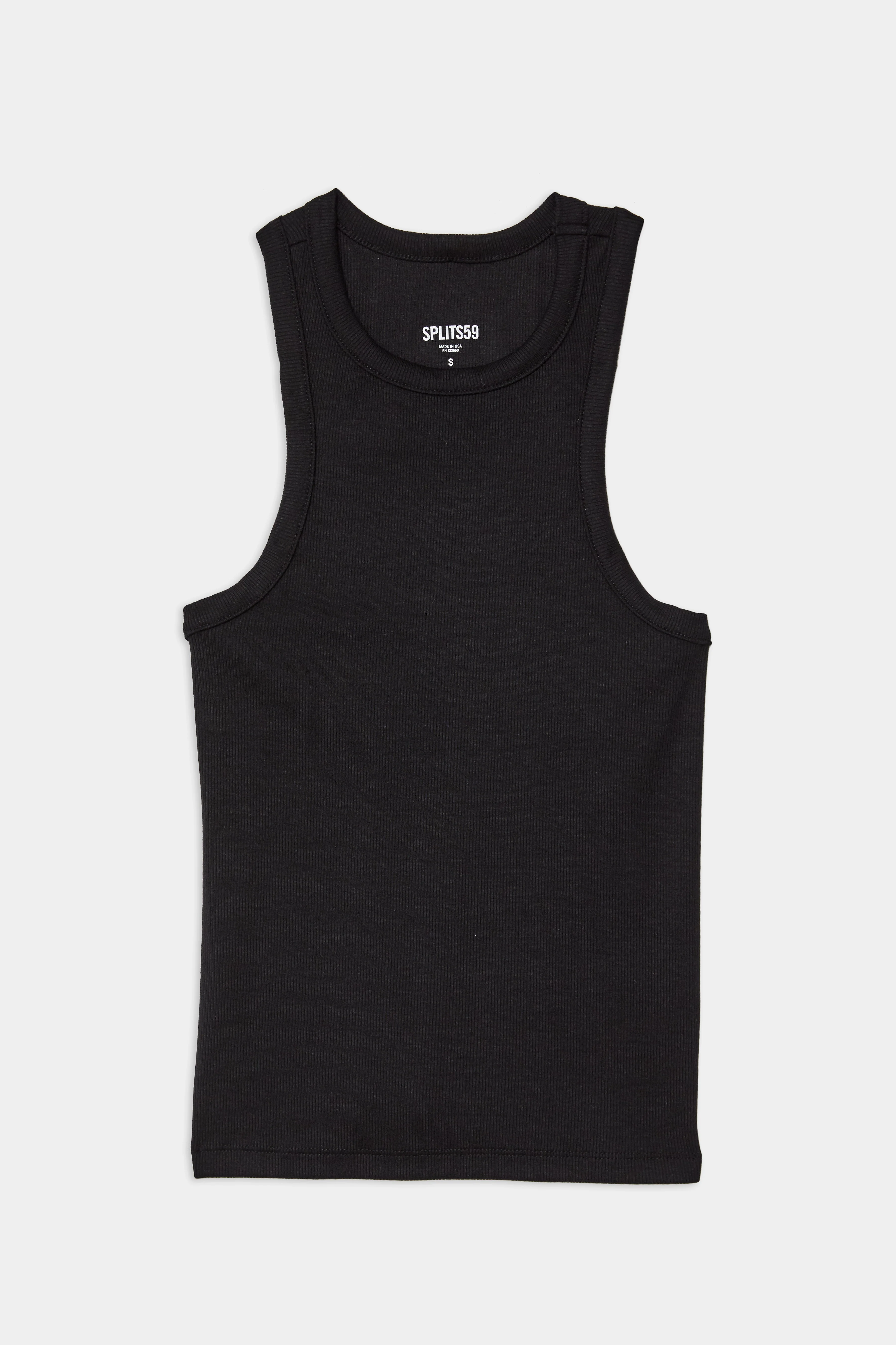 Kiki Rib Tank Full Length - Black - Image 7