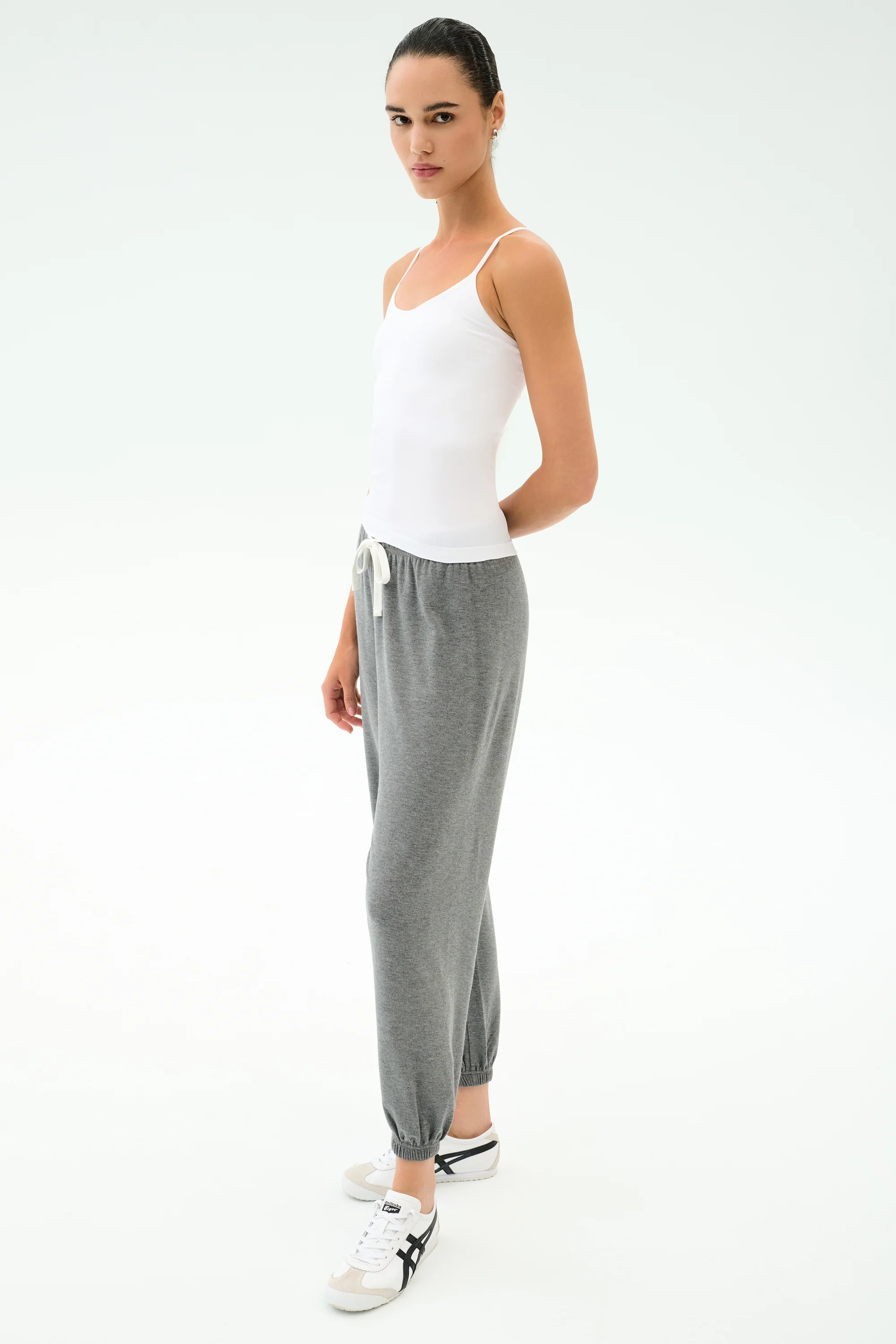 Loren Seamless Waist Length Tank - White - Image 5