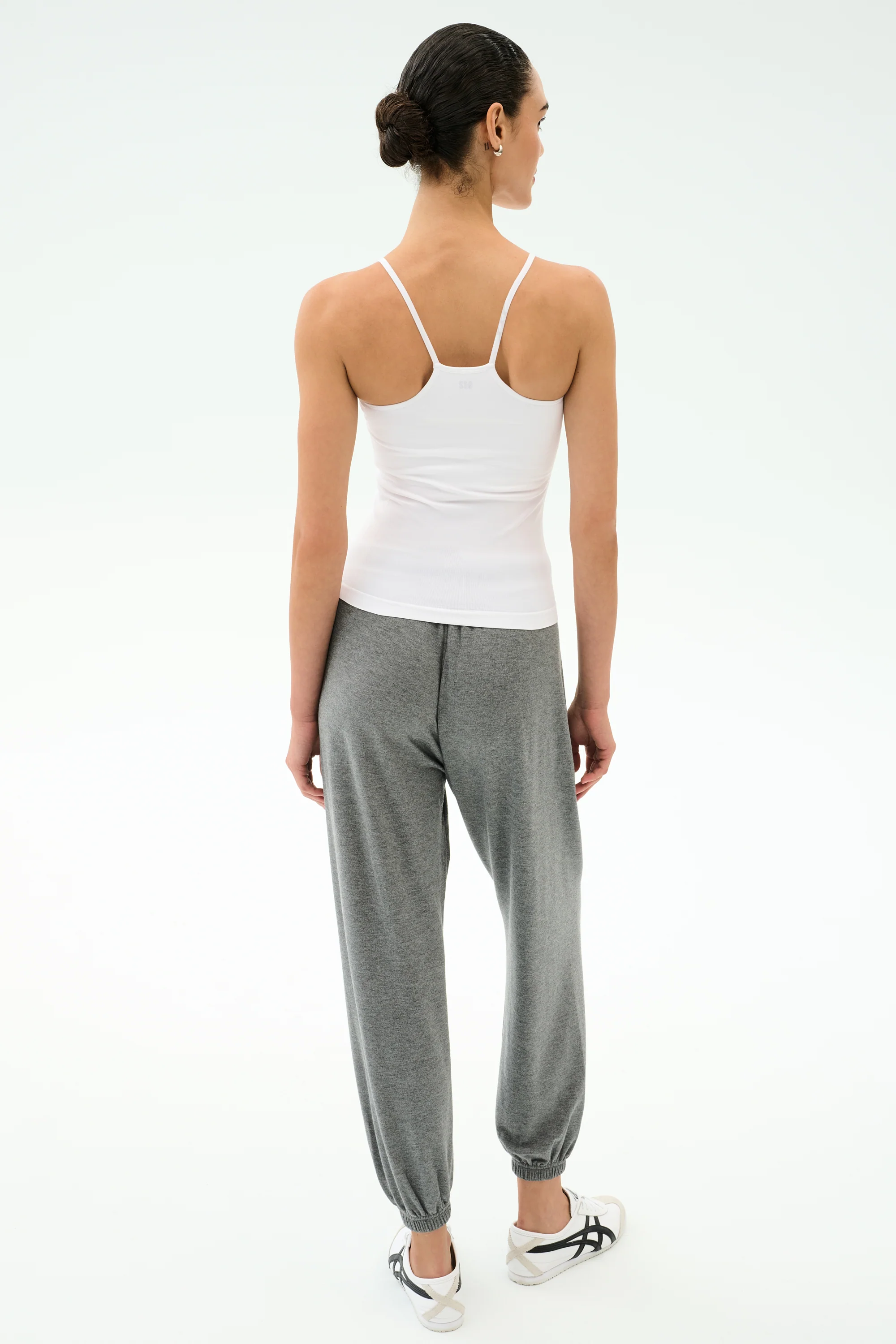 Loren Seamless Waist Length Tank - White - Image 6