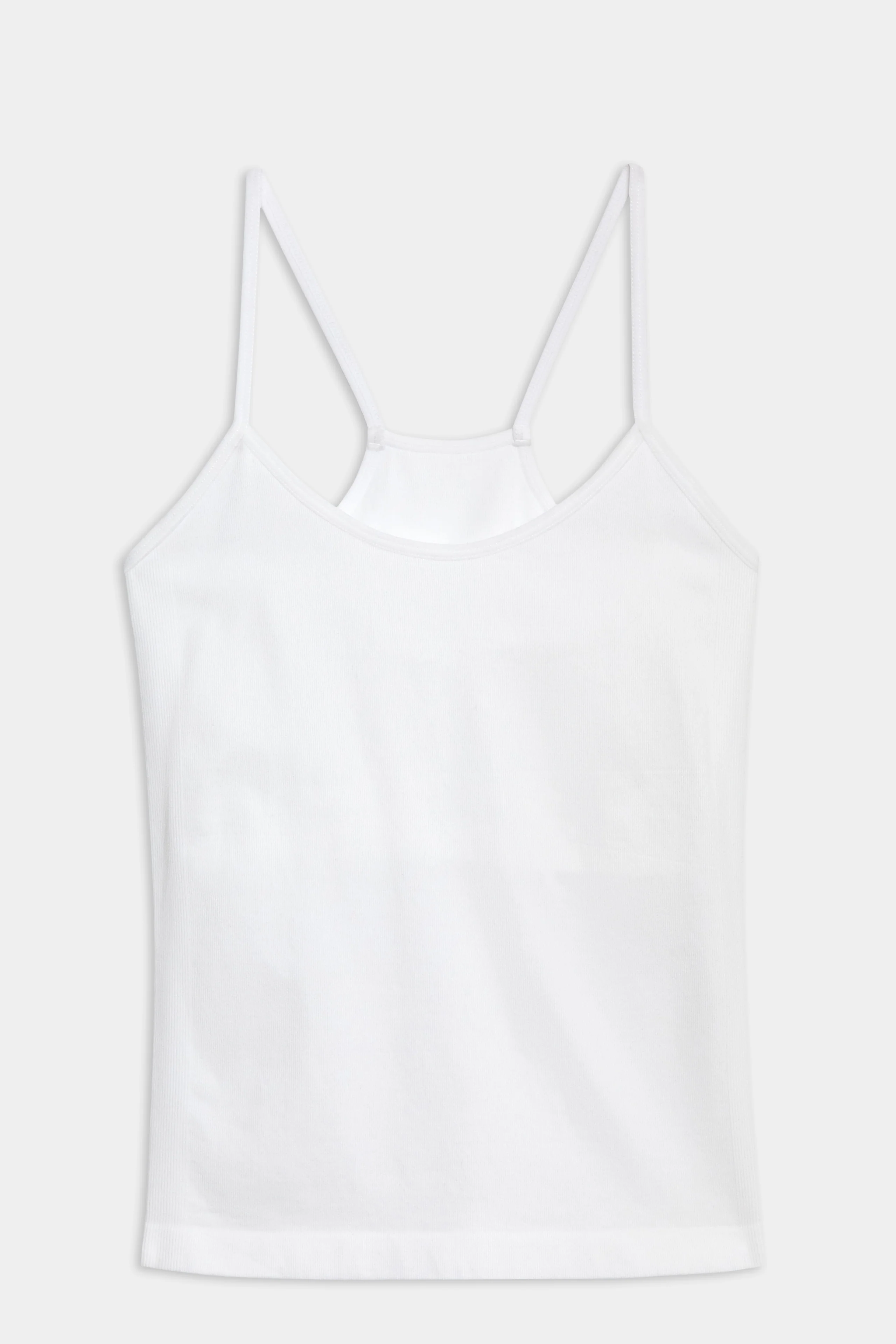Loren Seamless Waist Length Tank - White - Image 7