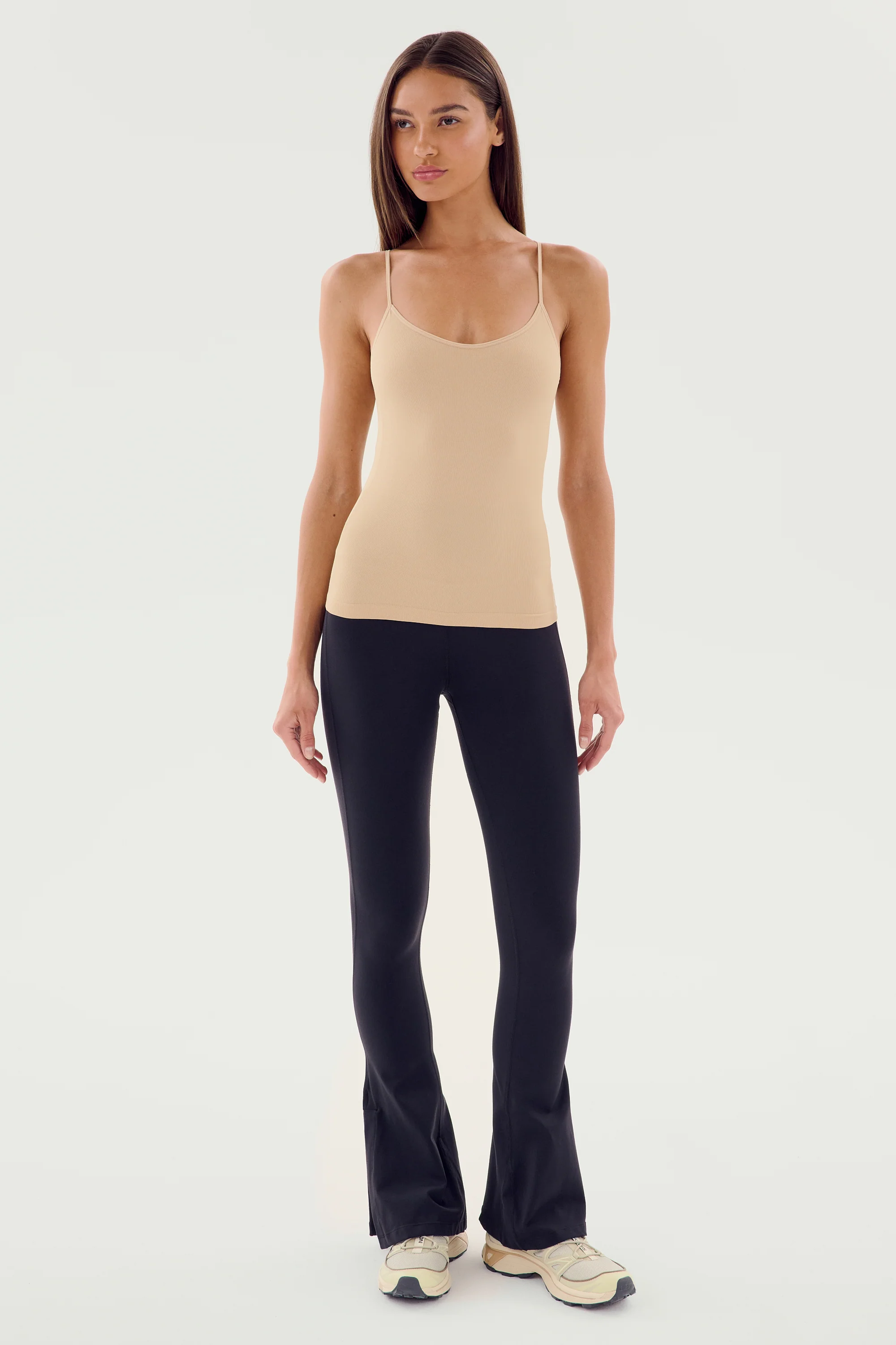 Loren Seamless Waist Length Tank - Nude - Image 2