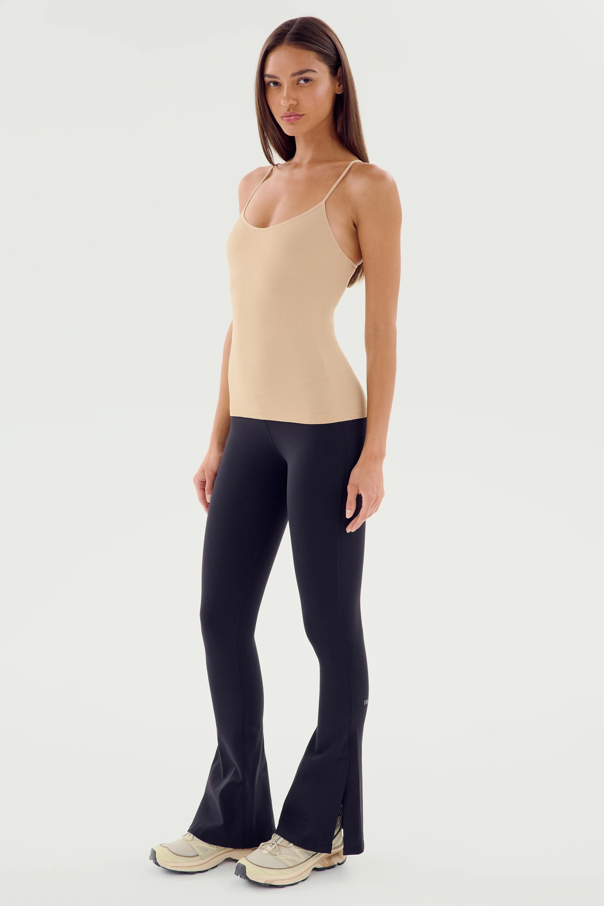 Loren Seamless Waist Length Tank - Nude - Image 5