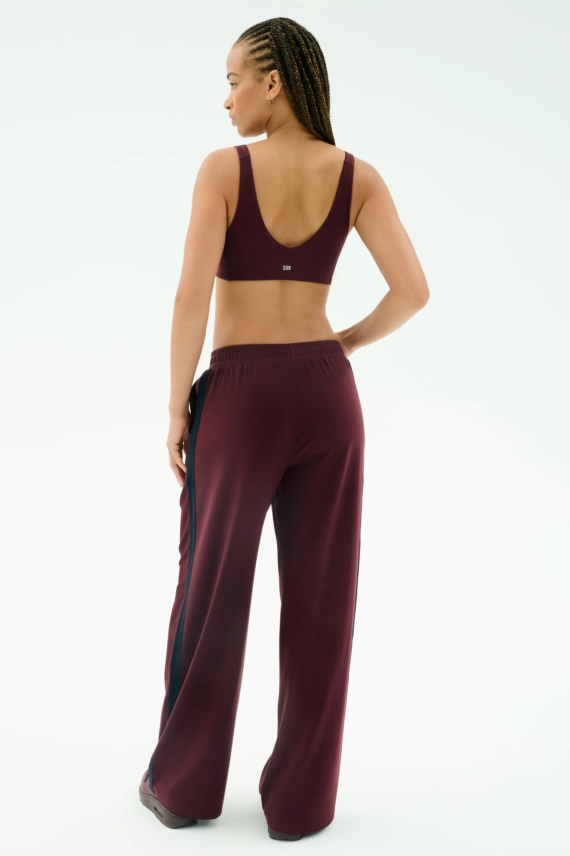 Airweight Scoop Back Bra - Dark Cherry - Image 6