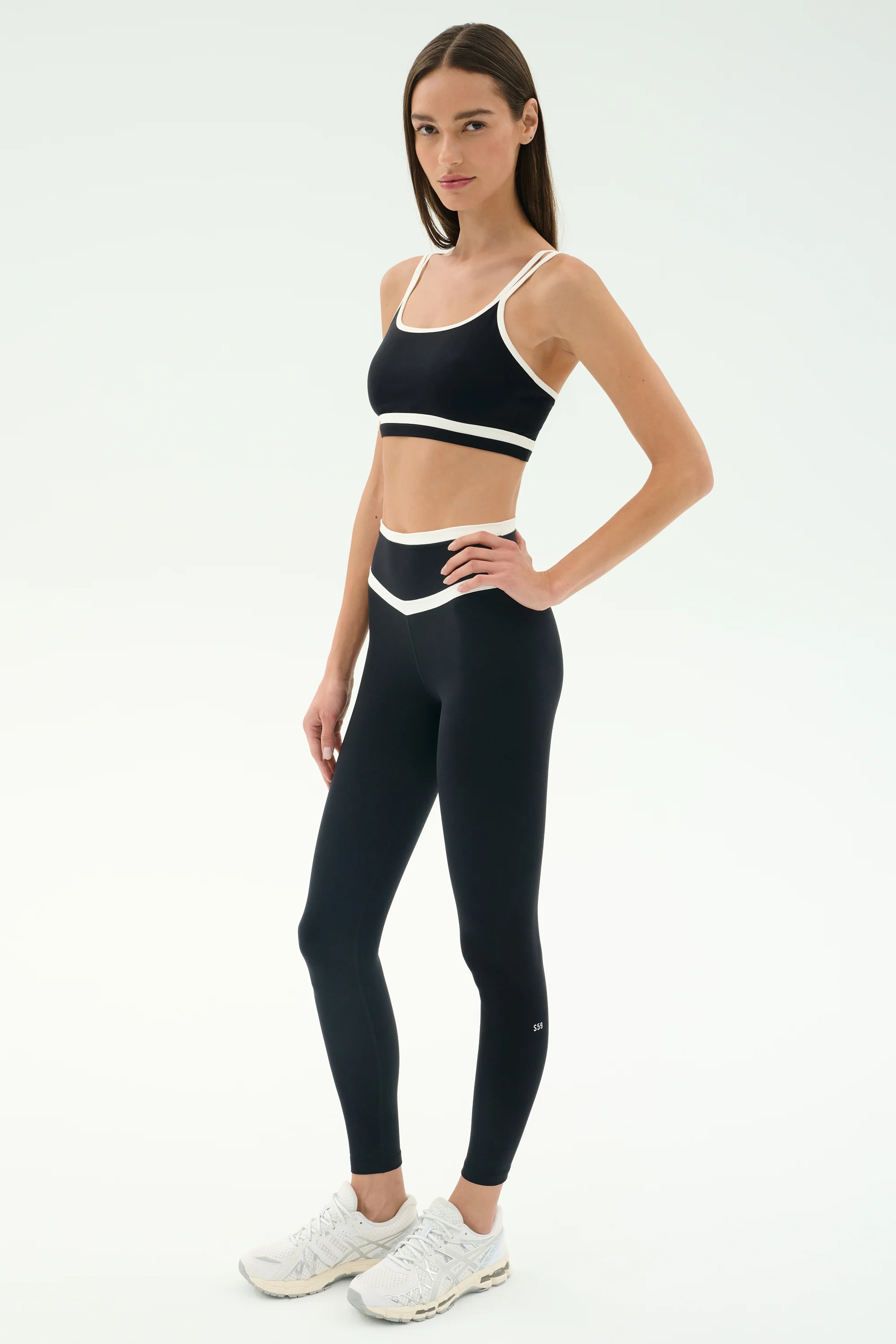 Mason High Waist Rigor Full Length - Black/White - Image 5