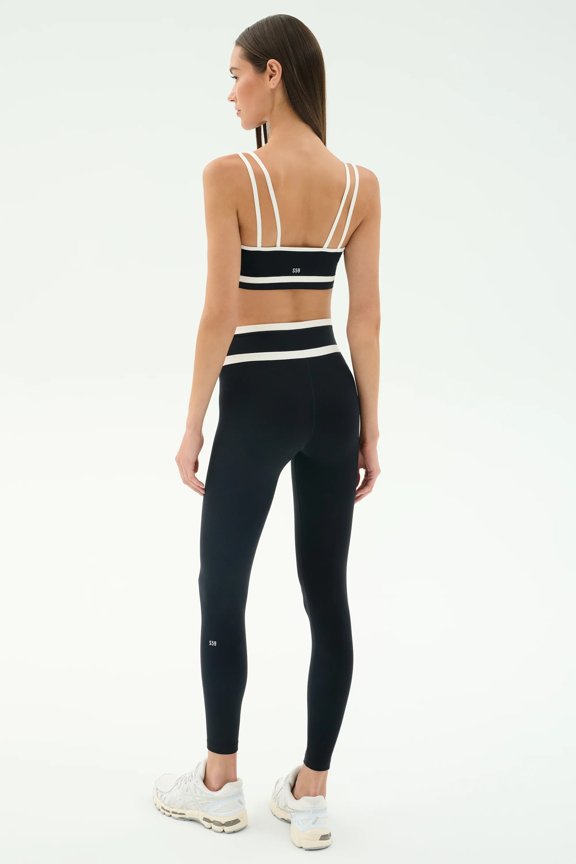 Mason High Waist Rigor Full Length - Black/White - Image 6